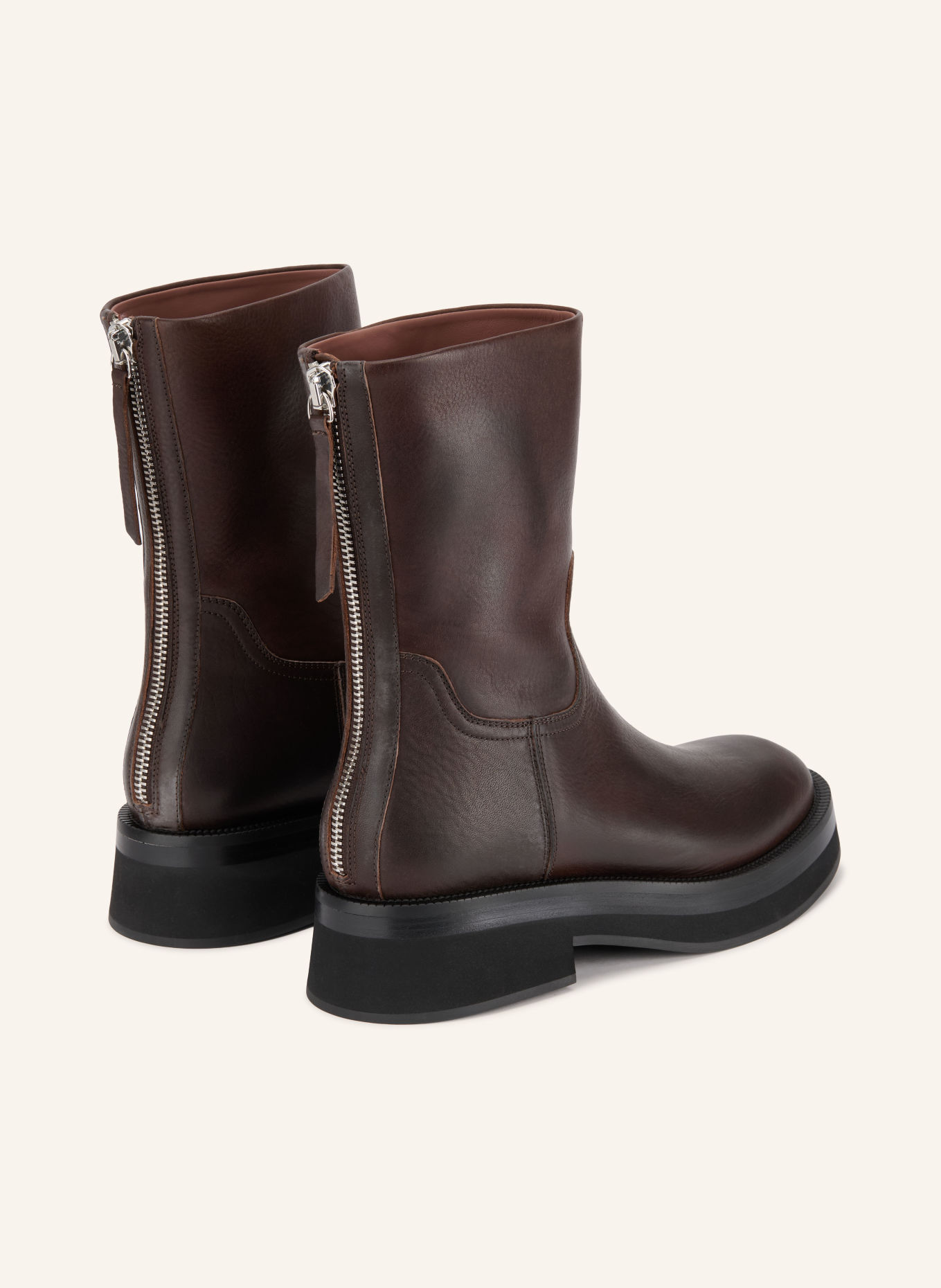 PARIS TEXAS Boots NAPA: MARRON FONCÉ