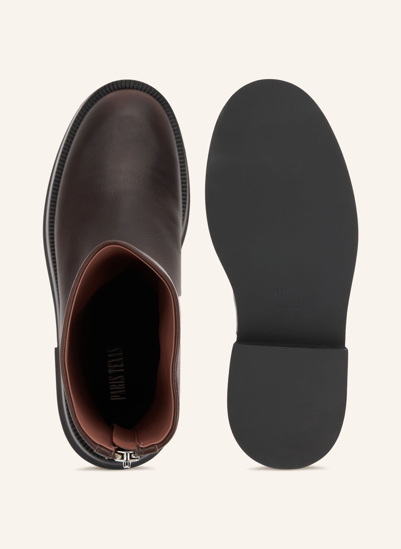 PARIS TEXAS Boots NAPA: MARRON FONCÉ