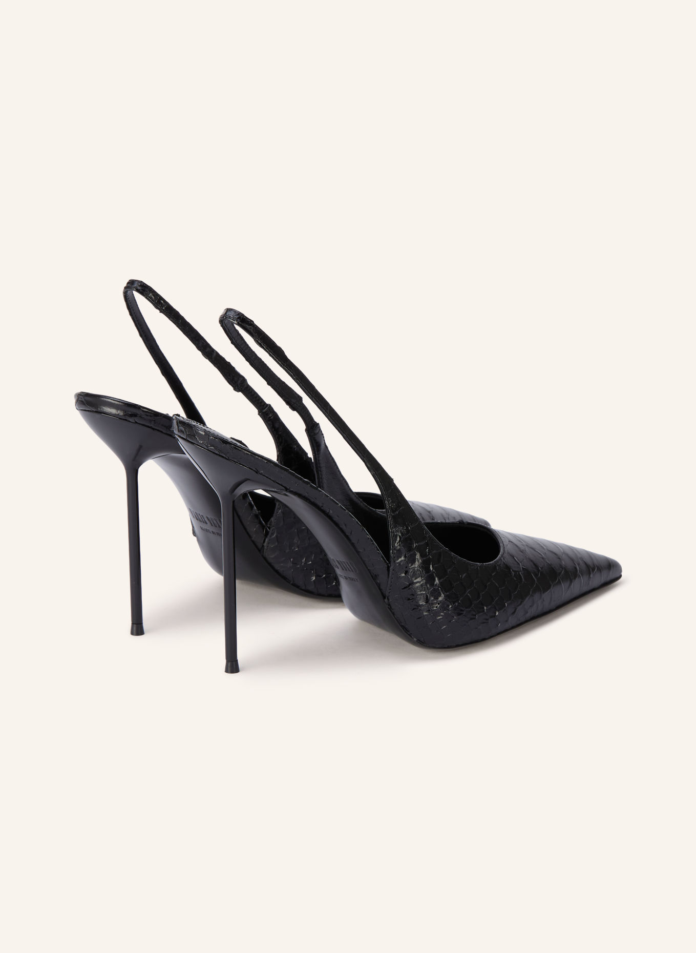 PARIS TEXAS Slingbacks LIDIA: ZWART