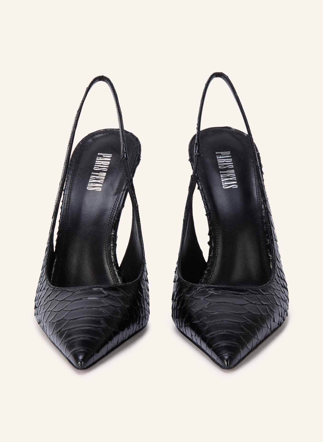 PARIS TEXAS Slingbacks LIDIA: ZWART