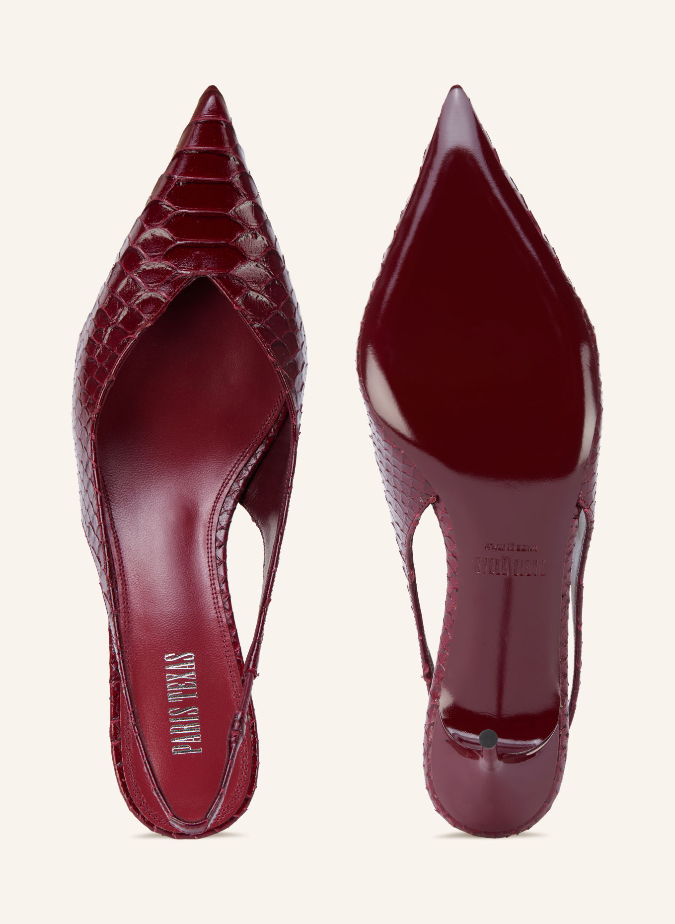 PARIS TEXAS Slingpumps LIDIA: DUNKELROT