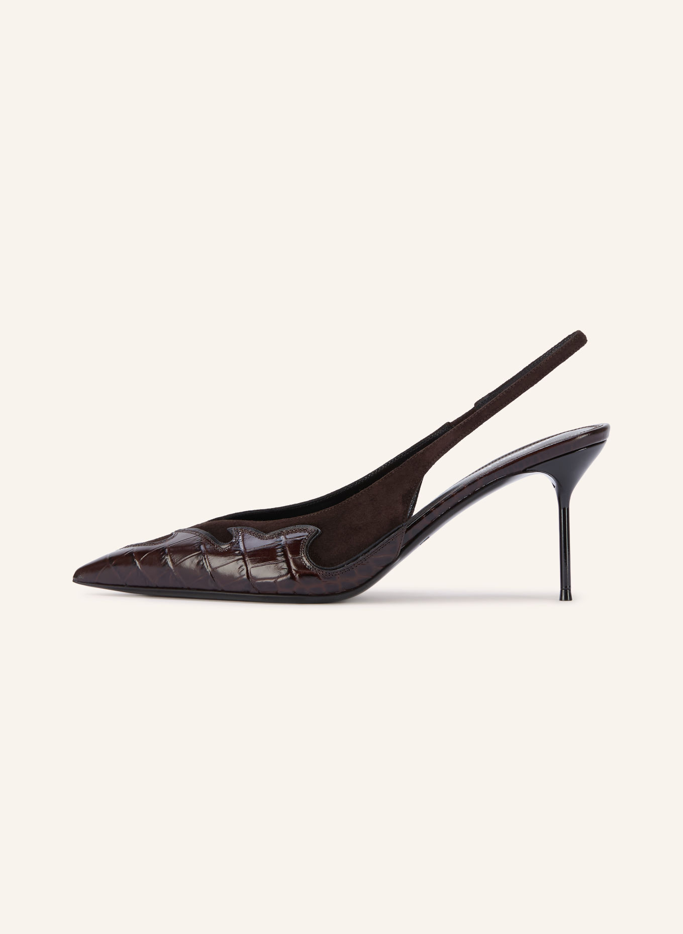 PARIS TEXAS Slingpumps LIDIA QUEEN OF HEARTS: DUNKELBRAUN
