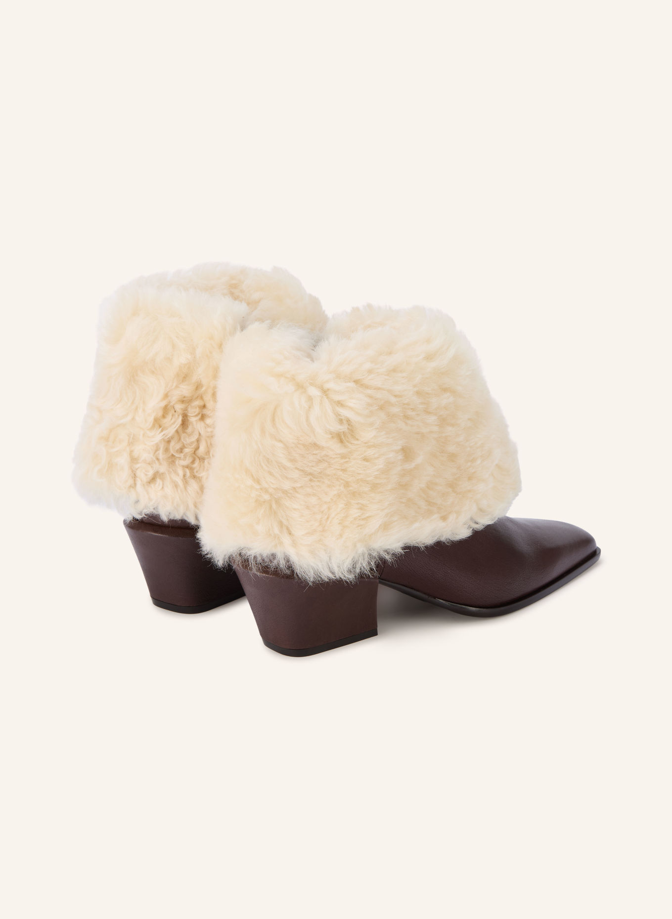 PARIS TEXAS Stiefeletten BETTINA: DUNKELBRAUN / CREME