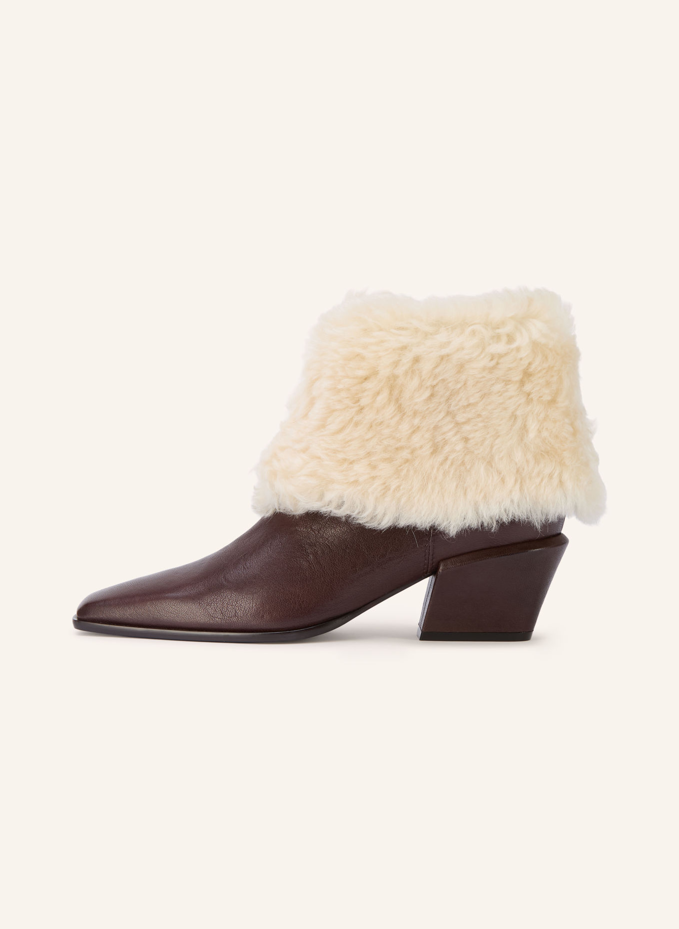 PARIS TEXAS Stiefeletten BETTINA: DUNKELBRAUN / CREME