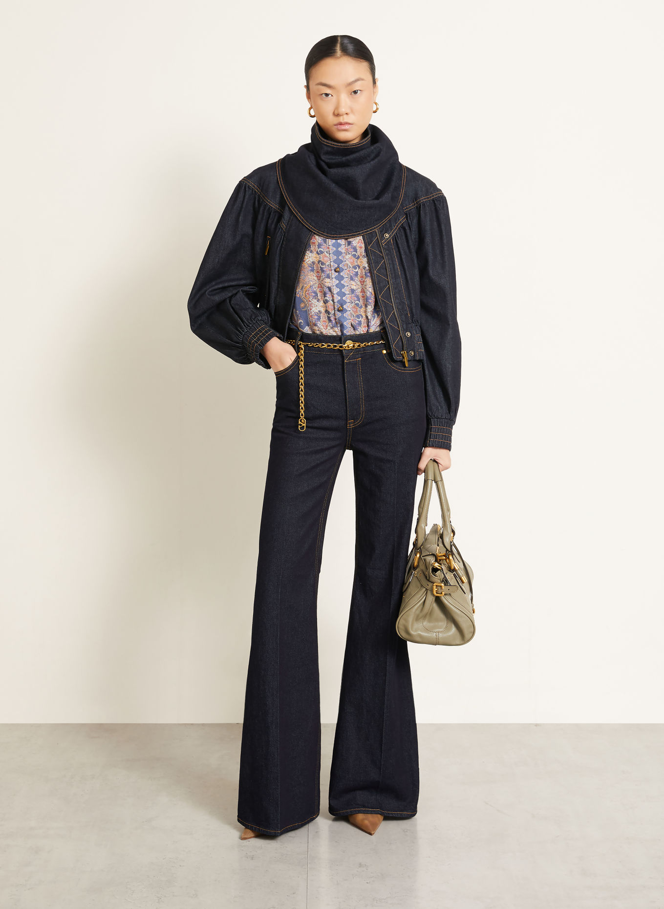 ZIMMERMANN Flared jeans: ONXB Onyx Blue