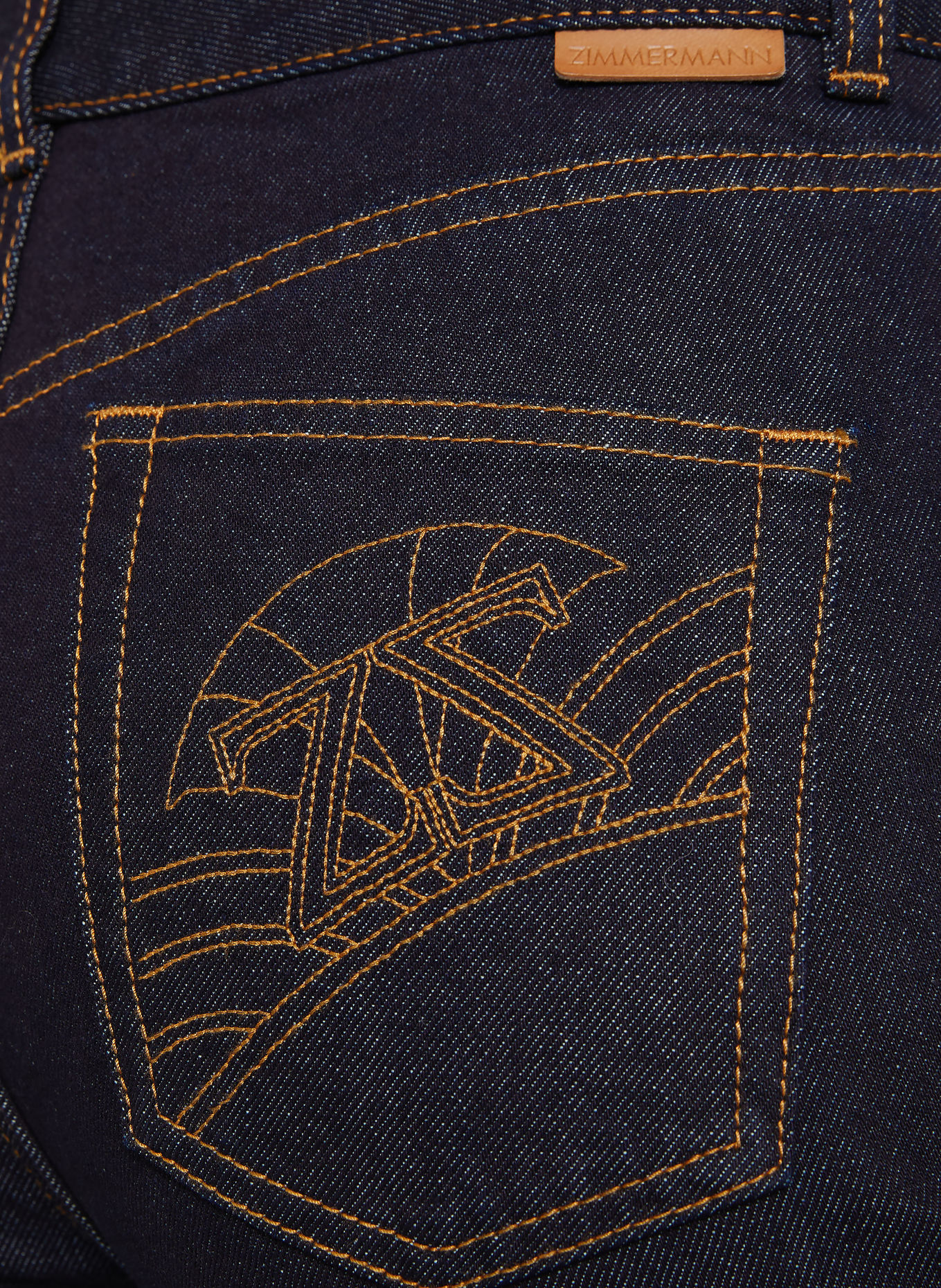ZIMMERMANN Flared jeans: ONXB Onyx Blue