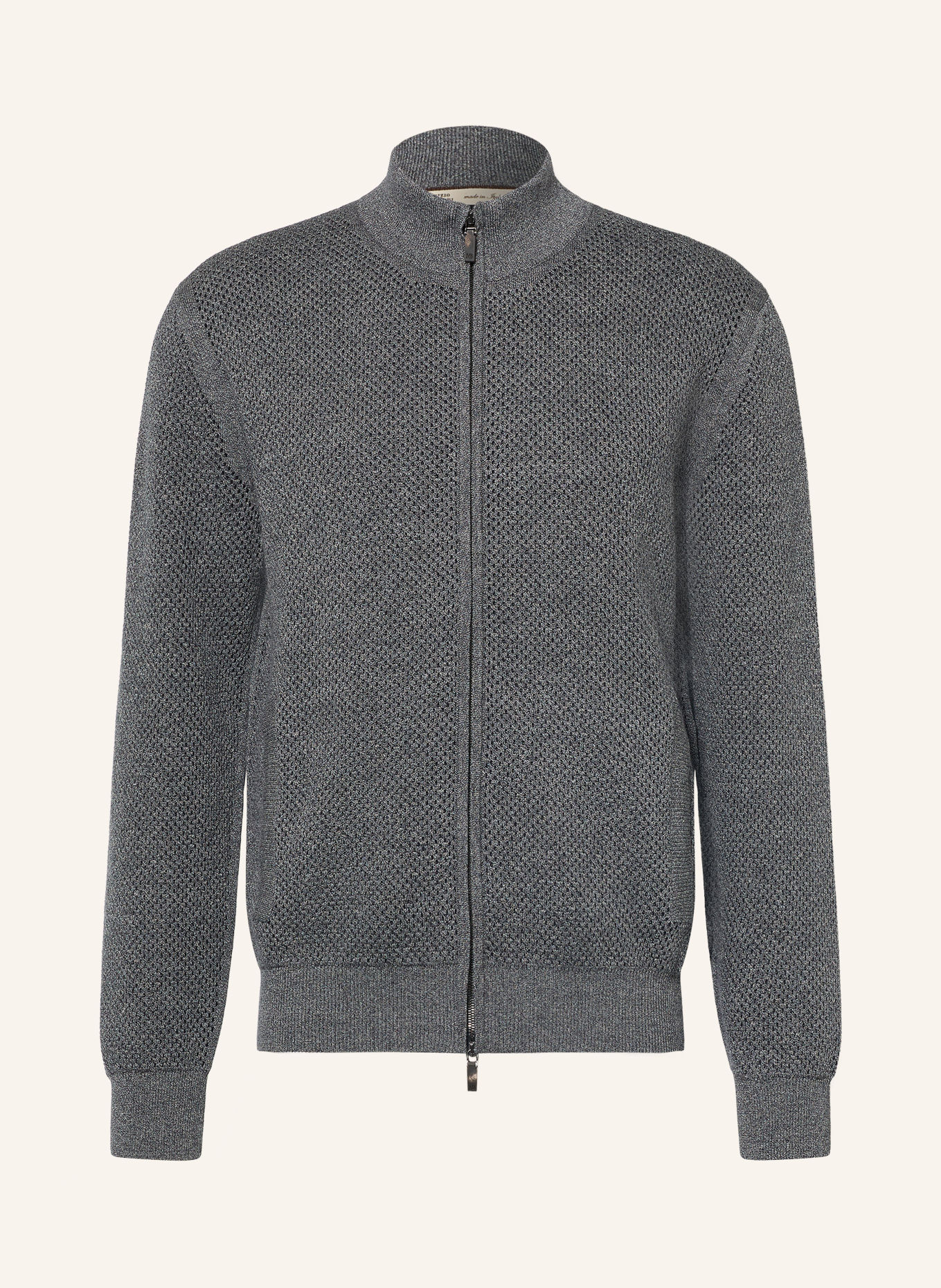 MAURIZIO  BALDASSARI Vest met merinowol: DONKERBLAUW / BLAUWGRIJS