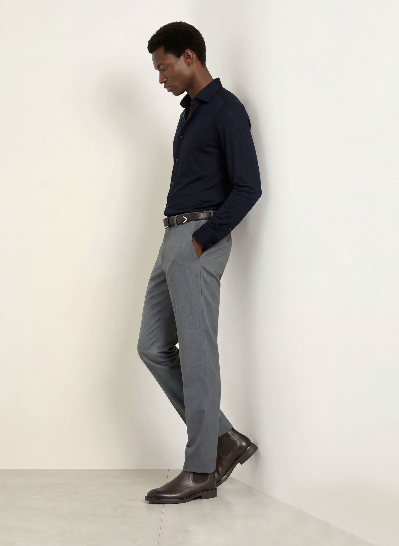 MAURIZIO BALDASSARI Hemd Regular Fit: DUNKELBLAU