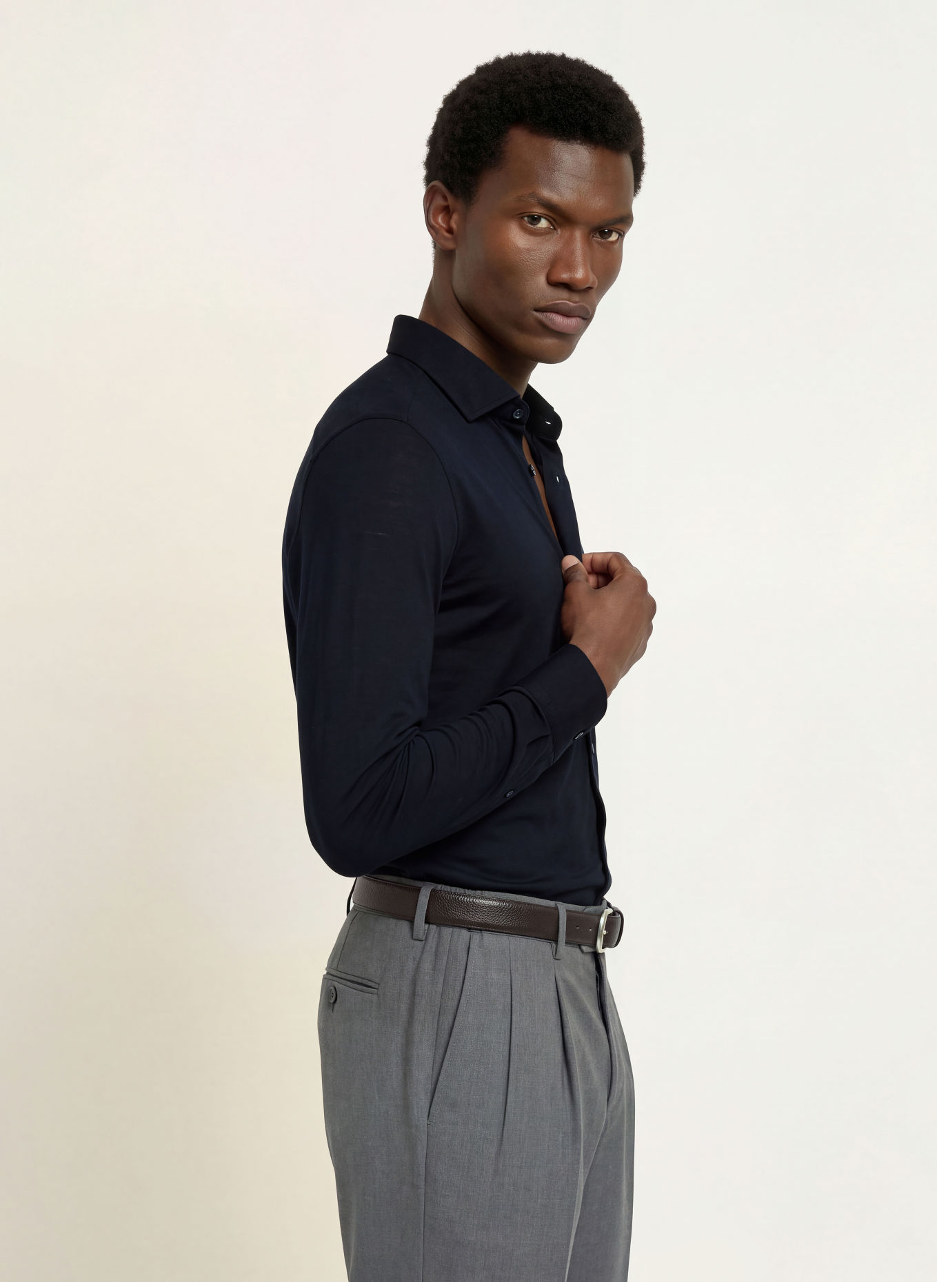 MAURIZIO BALDASSARI Hemd Regular Fit: DUNKELBLAU