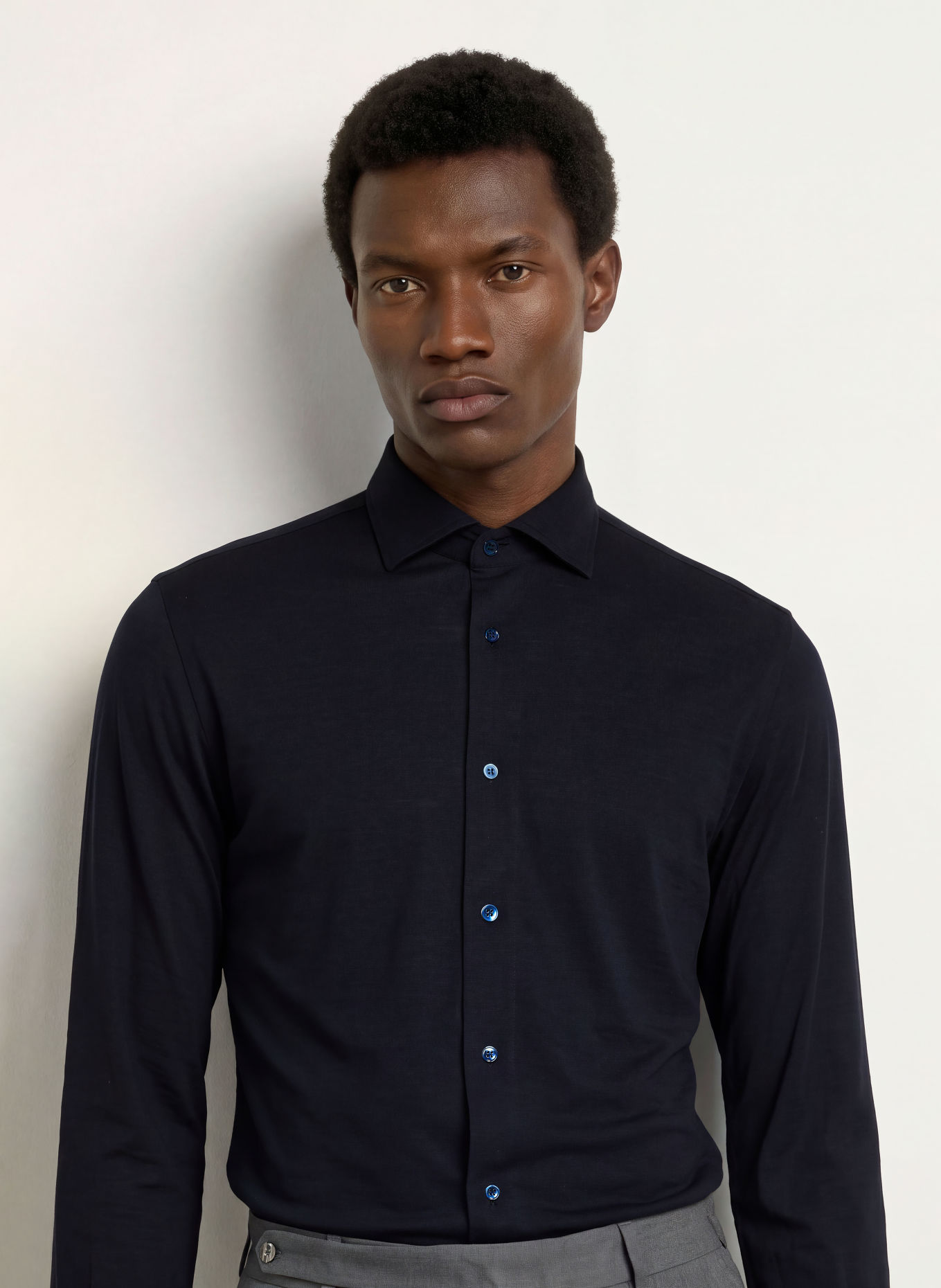 MAURIZIO BALDASSARI Hemd Regular Fit: DUNKELBLAU