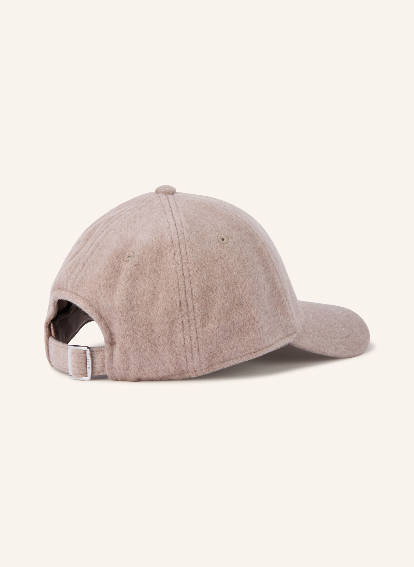BOSS Casquette en flanelle ZED: BEIGE