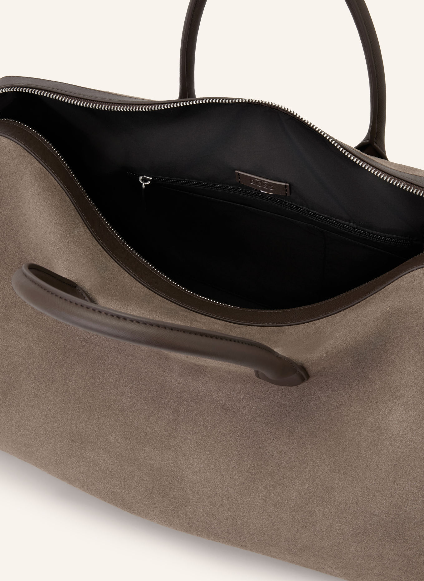 BOSS Reisetasche NORTHON: HELLBRAUN / SILBER / BRAUN