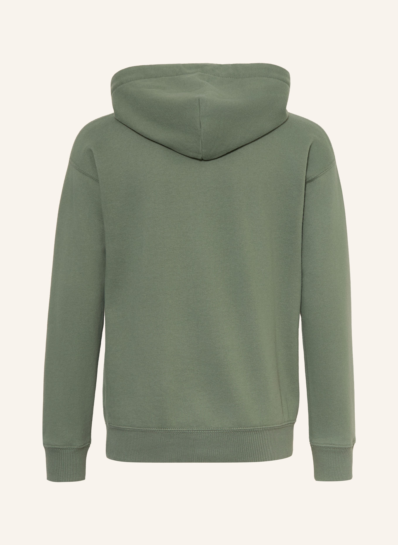 Abercrombie & Fitch Sweat à capuche: VERT / BLANC