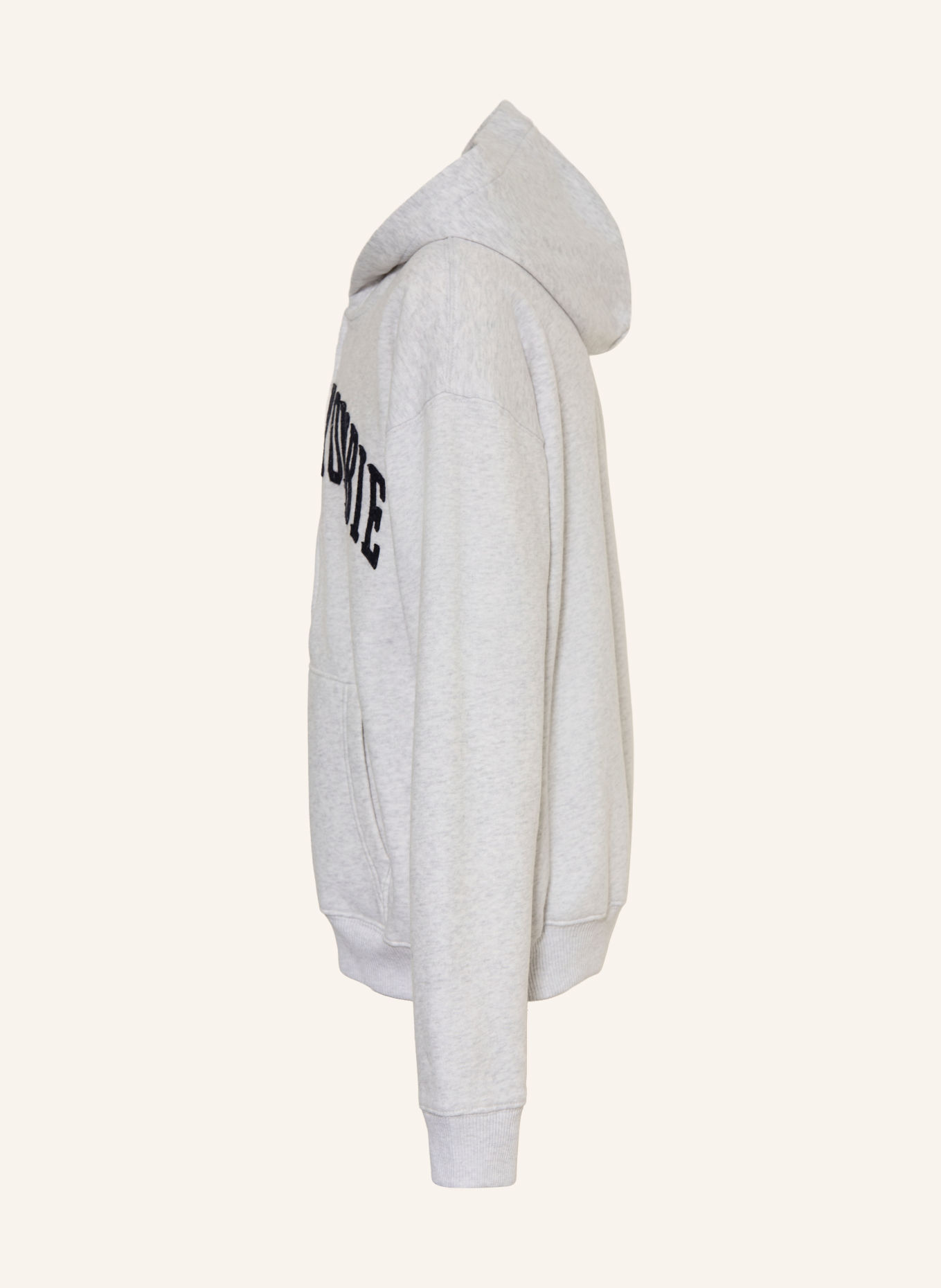 Abercrombie & Fitch Sweat zippé: GRIS CLAIR / NOIR