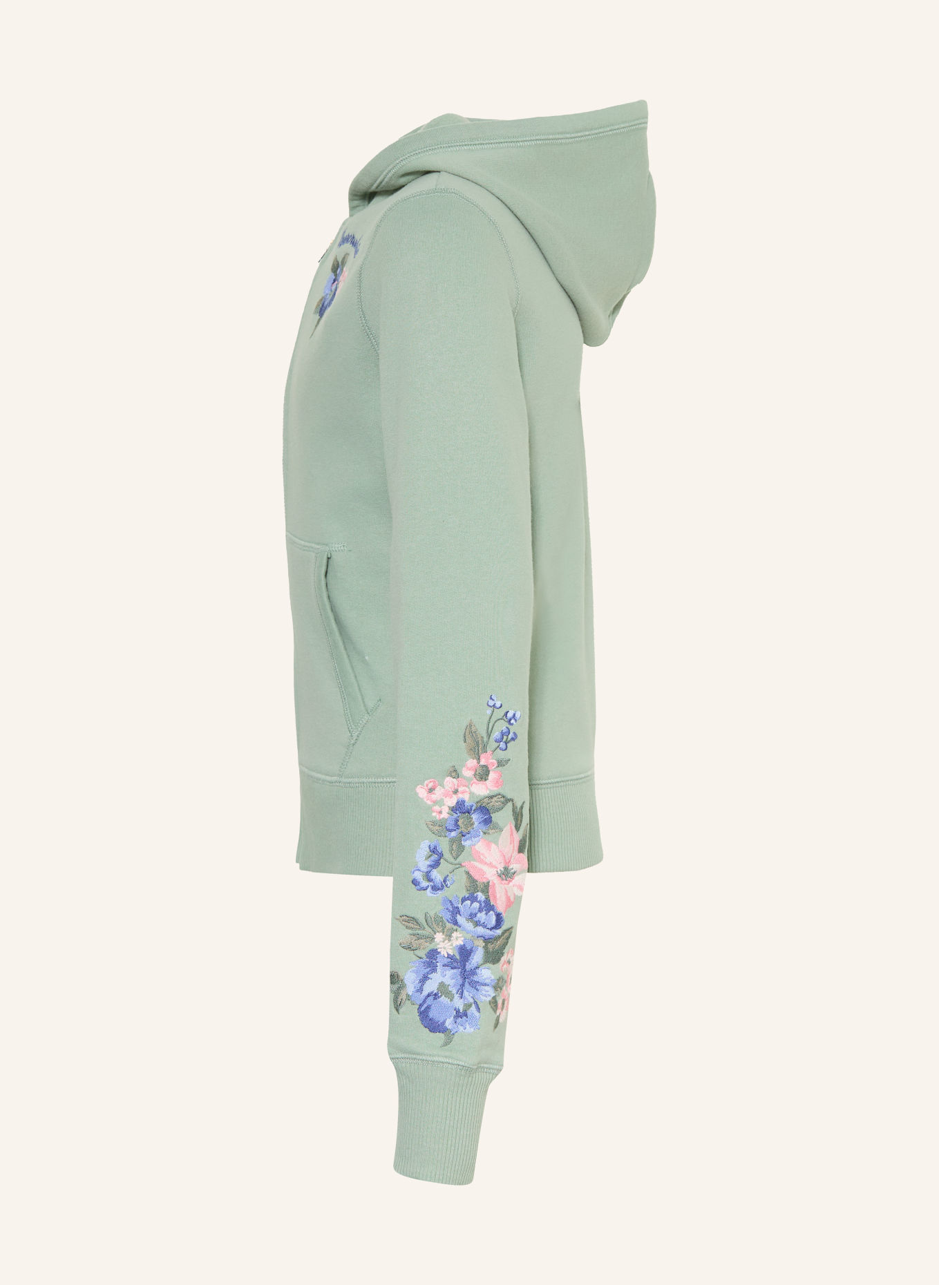 Abercrombie & Fitch Sweat zippé: VERT CLAIR