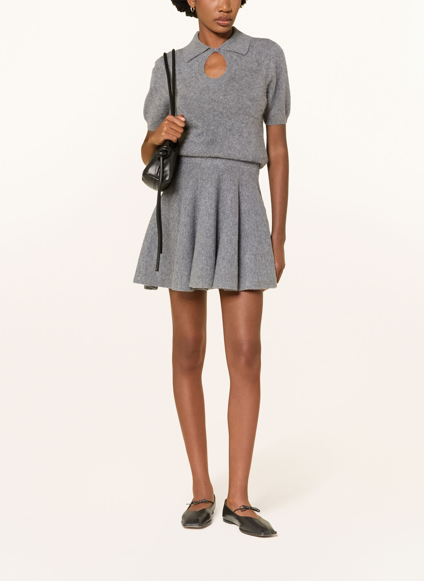 BY MALENE BIRGER SHERRY Knit Skirt: GRAY