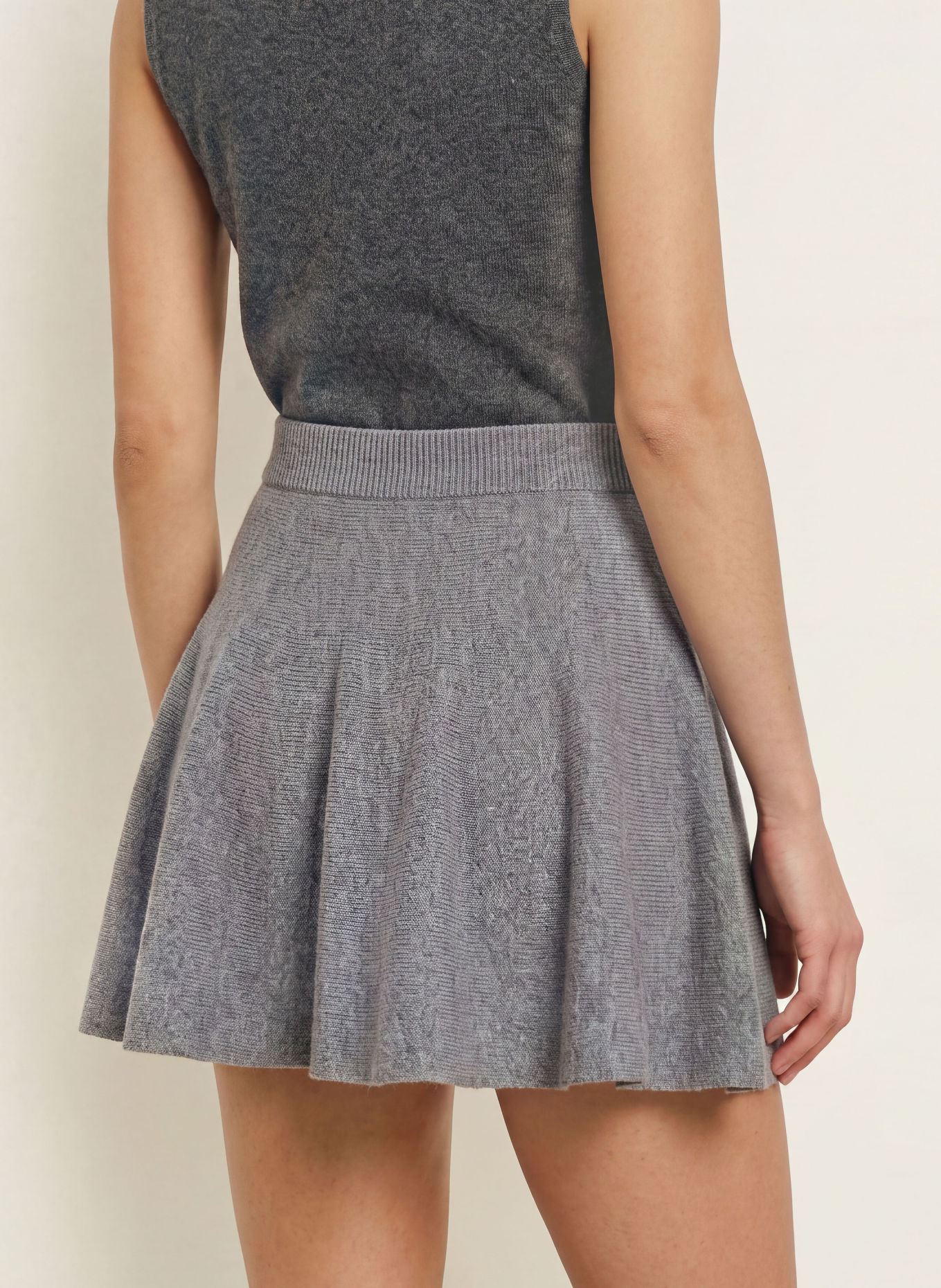BY MALENE BIRGER Gebreide rok SHERRY: GRIJS