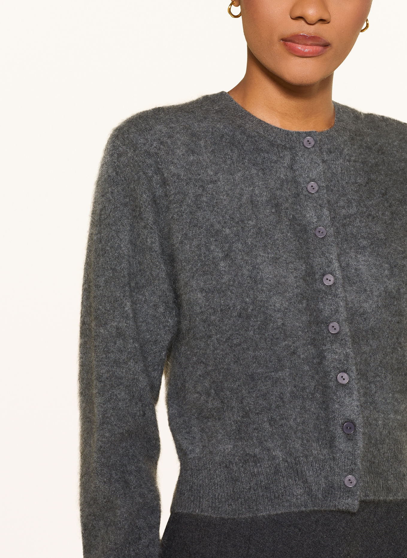 BY MALENE BIRGER Strickjacke MONTANA aus Cashmere: GRAU