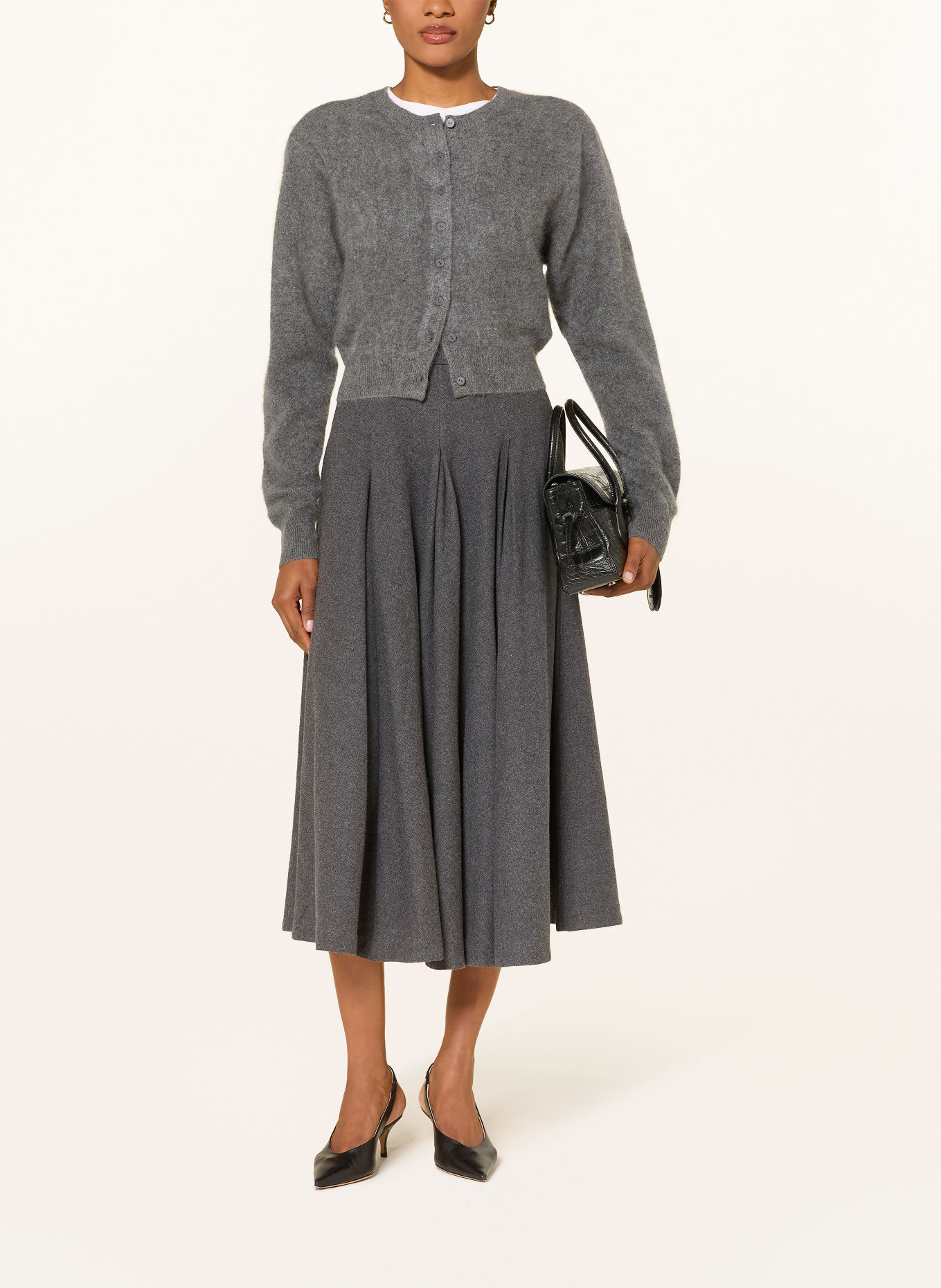 BY MALENE BIRGER Flanellen rok EDEN: DONKERGRIJS