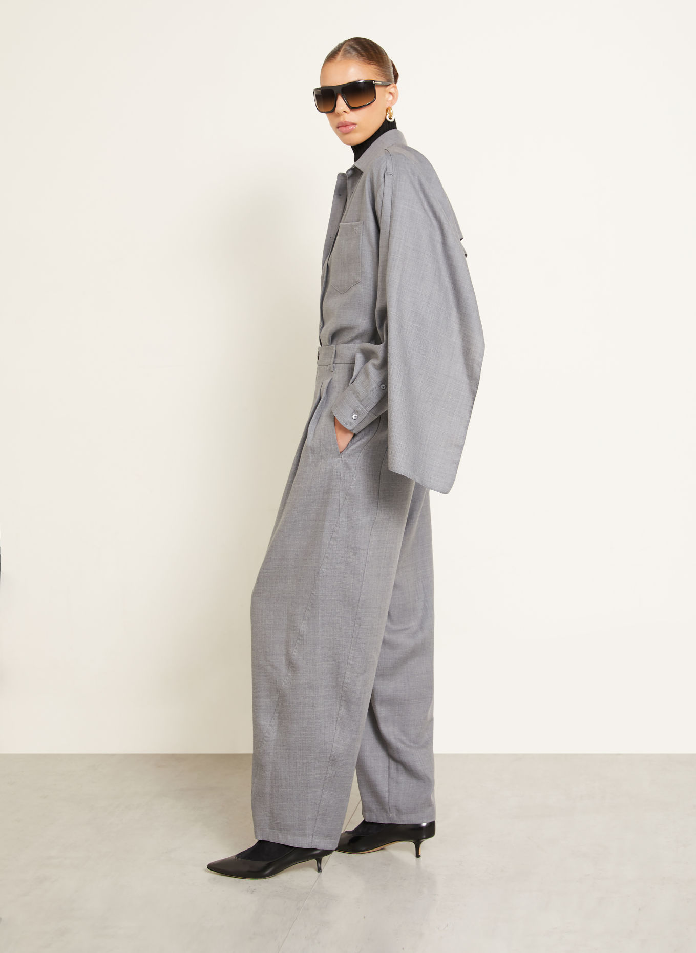 DARKPARK PHEBE Trousers: GRAY