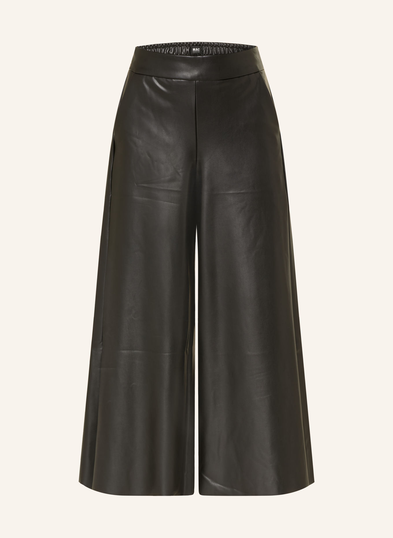 MAC Culotte in Lederoptik: SCHWARZ