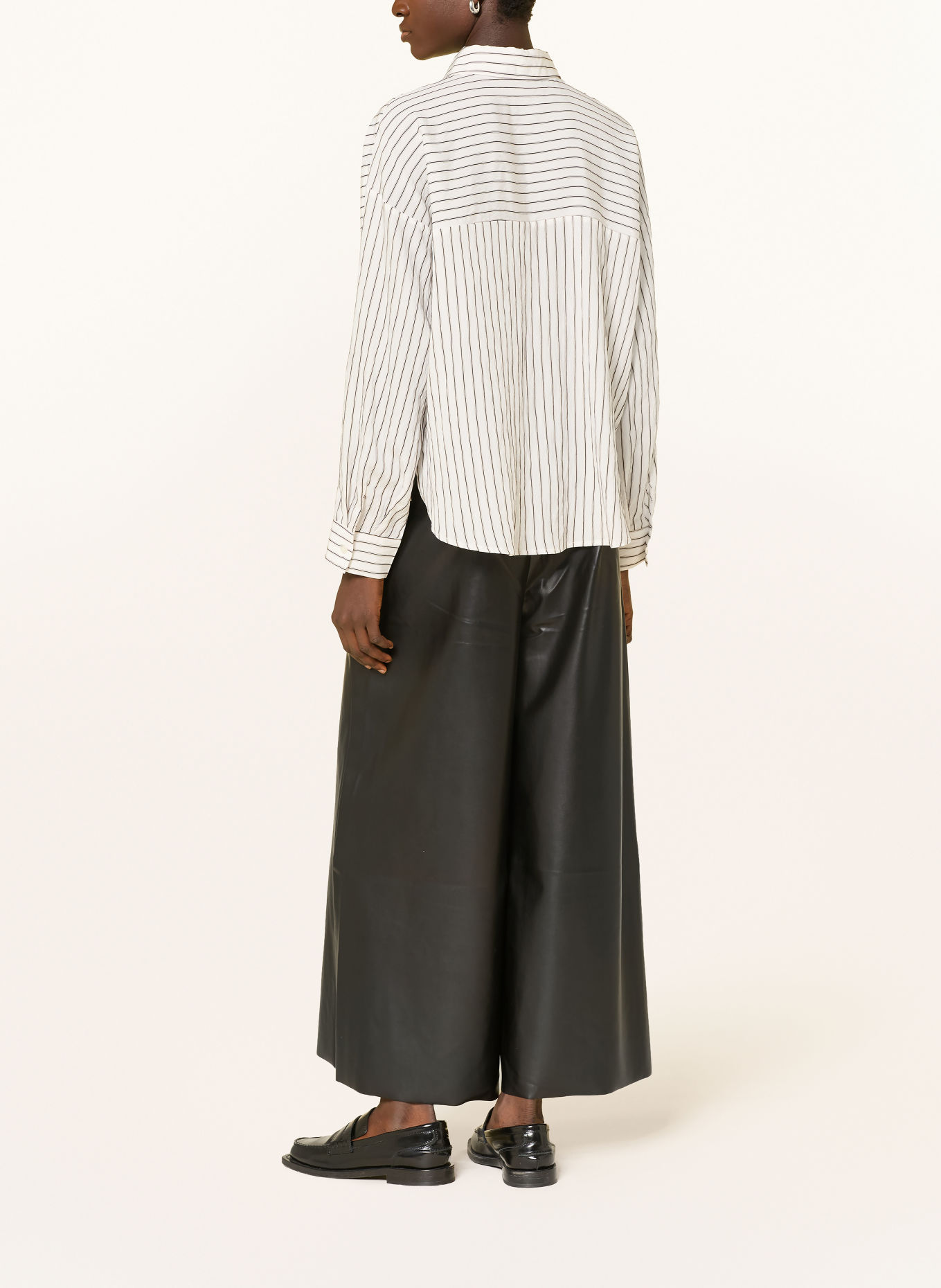 MAC Culotte in Lederoptik: SCHWARZ