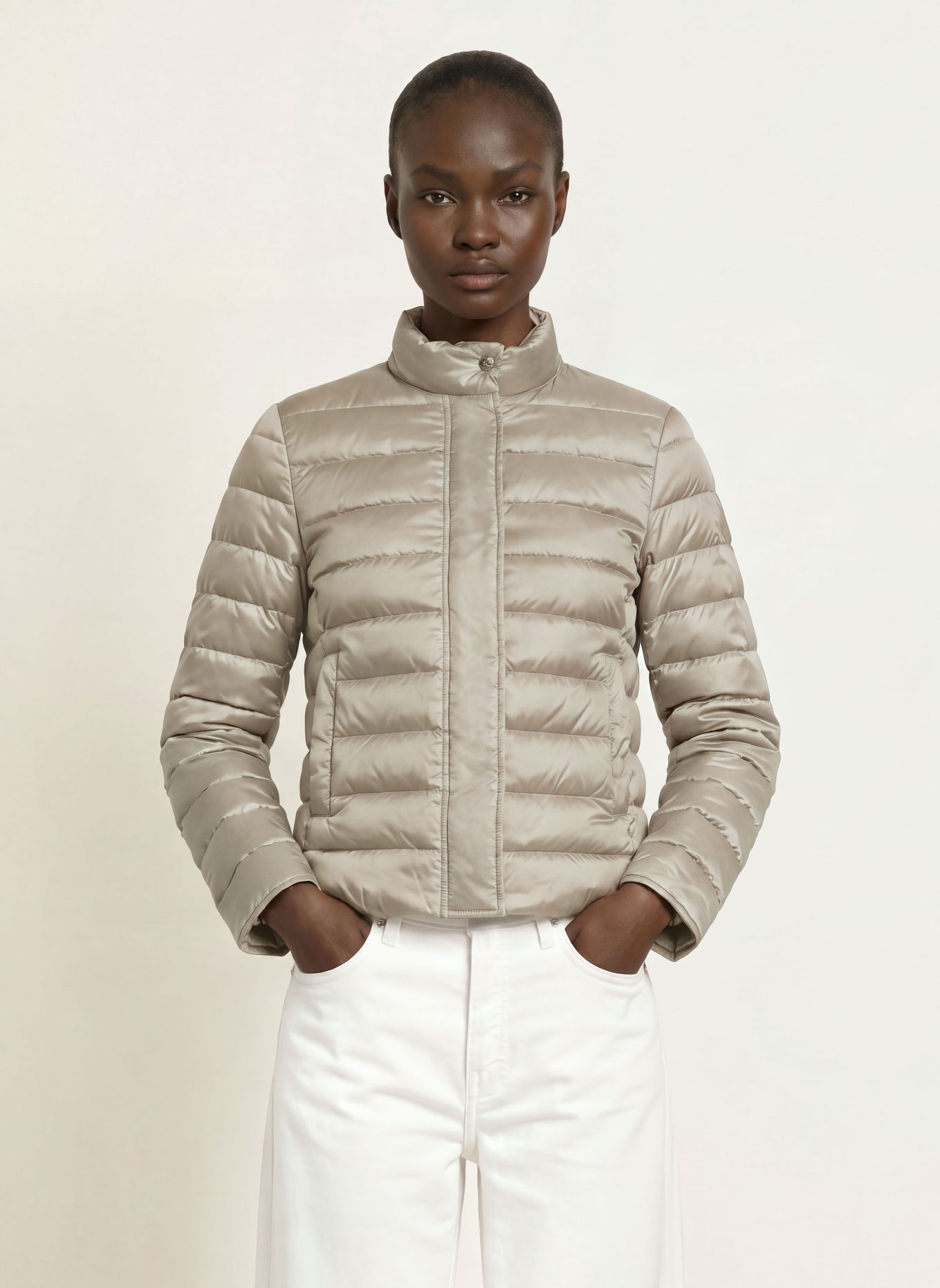 WOOLRICH LIQUID Lightweight Down Jacket: OLIVE