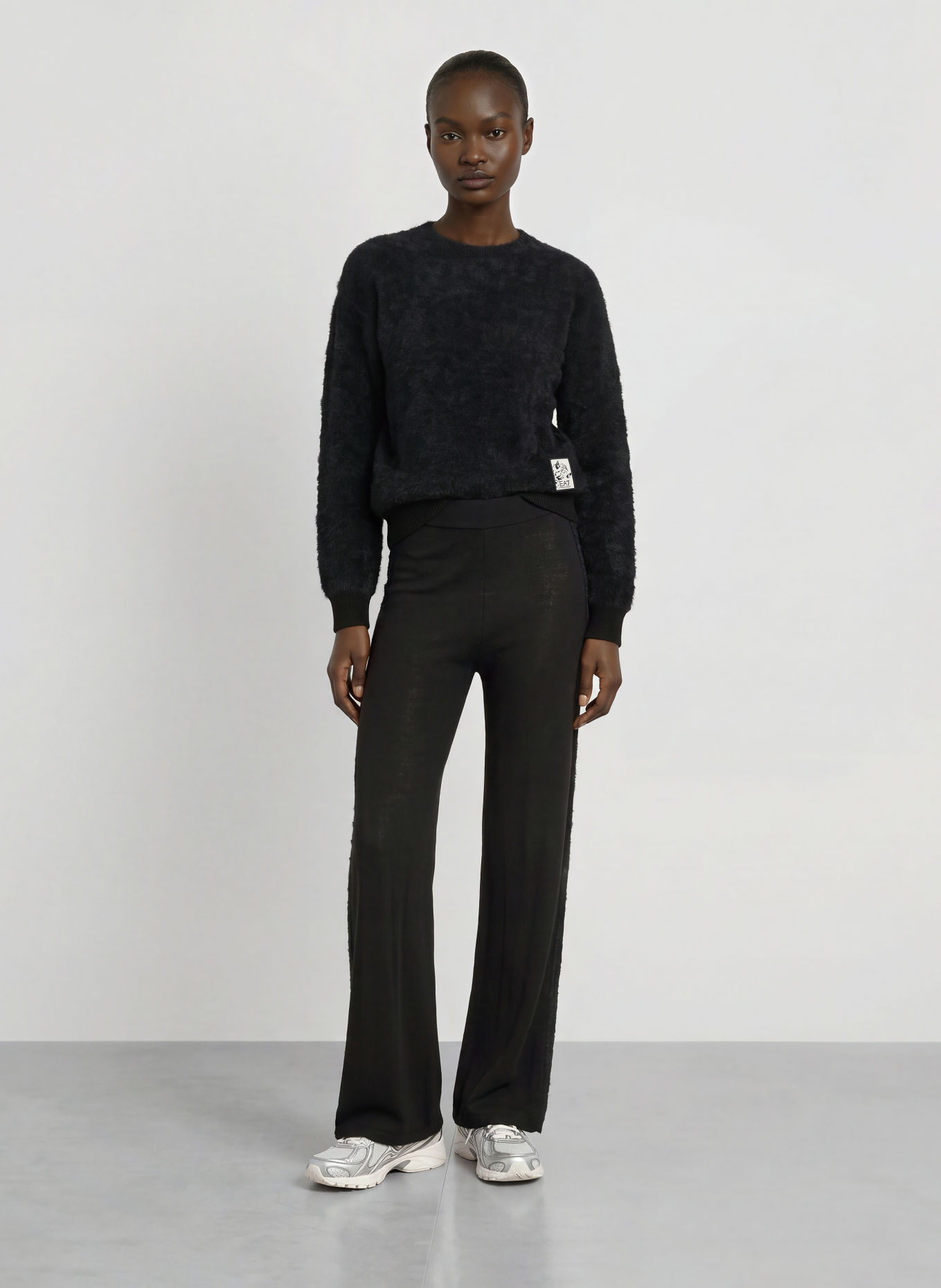 EA7 EMPORIO ARMANI Strickhose: SCHWARZ