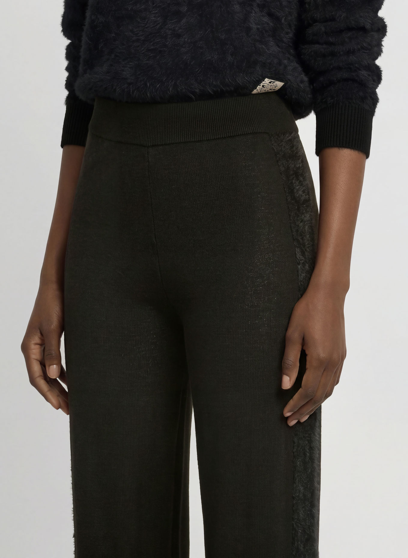 EA7 EMPORIO ARMANI Strickhose: SCHWARZ