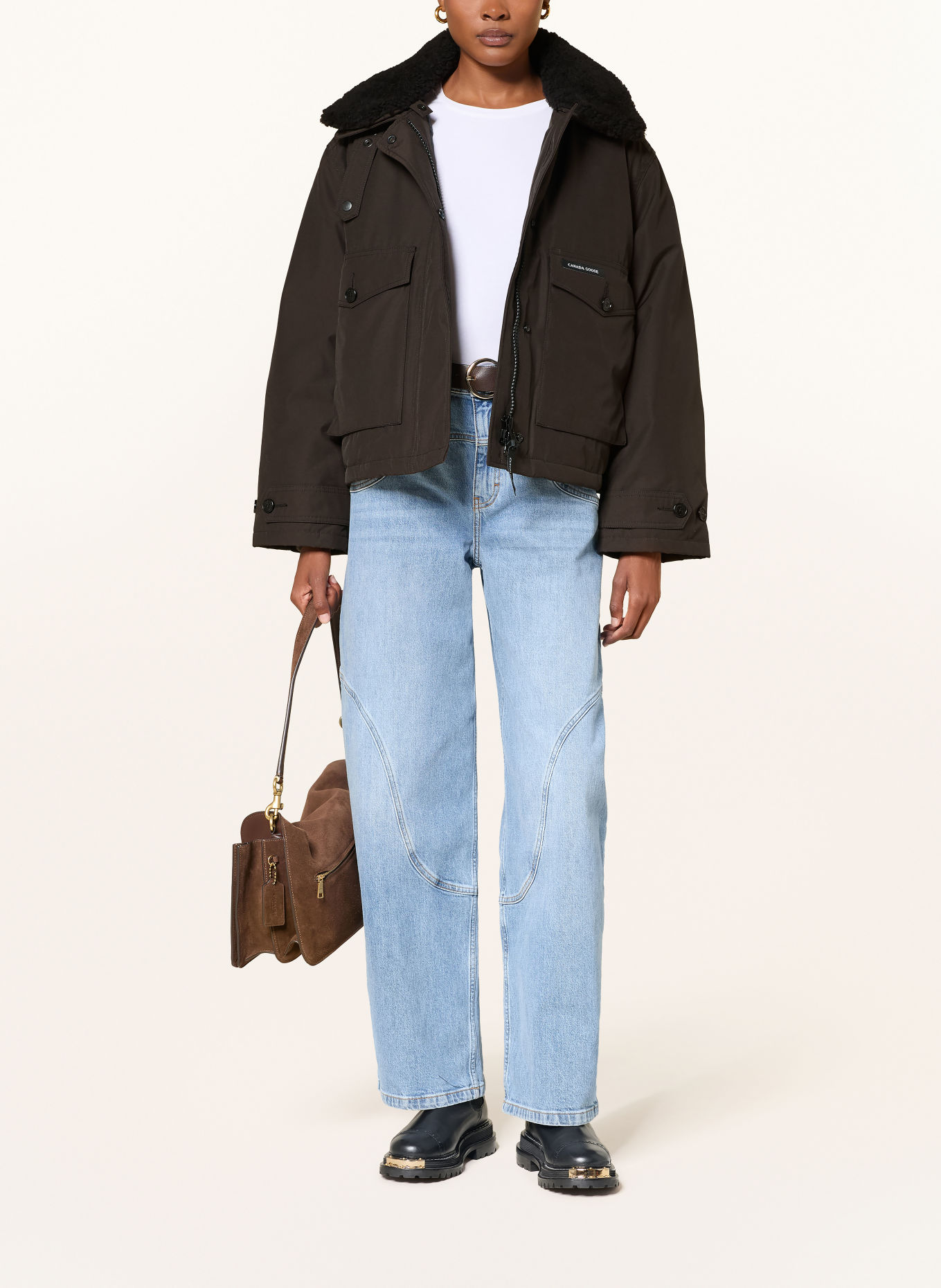 CANADA GOOSE SCOUT Down Jacket: DARK BROWN