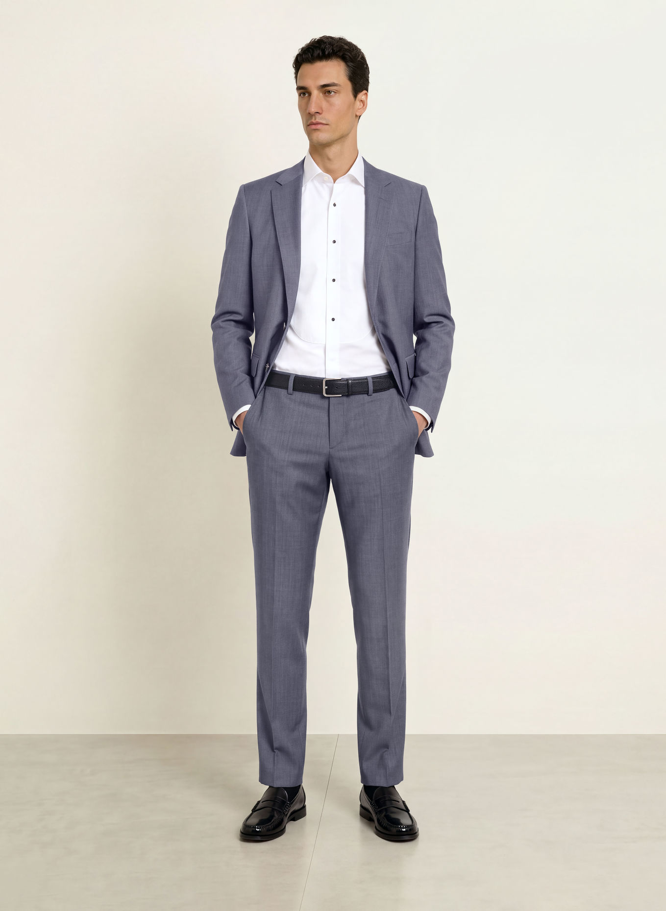 BOSS Oblekové kalhoty GENIUS Slim Fit: 479 OPEN BLUE