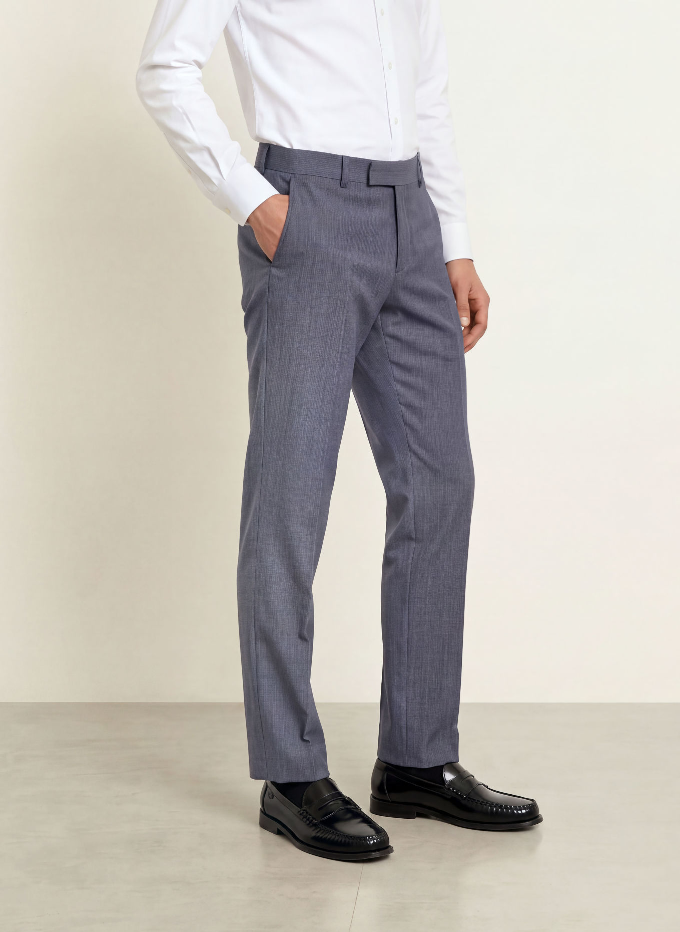 BOSS Oblekové kalhoty GENIUS Slim Fit: 479 OPEN BLUE
