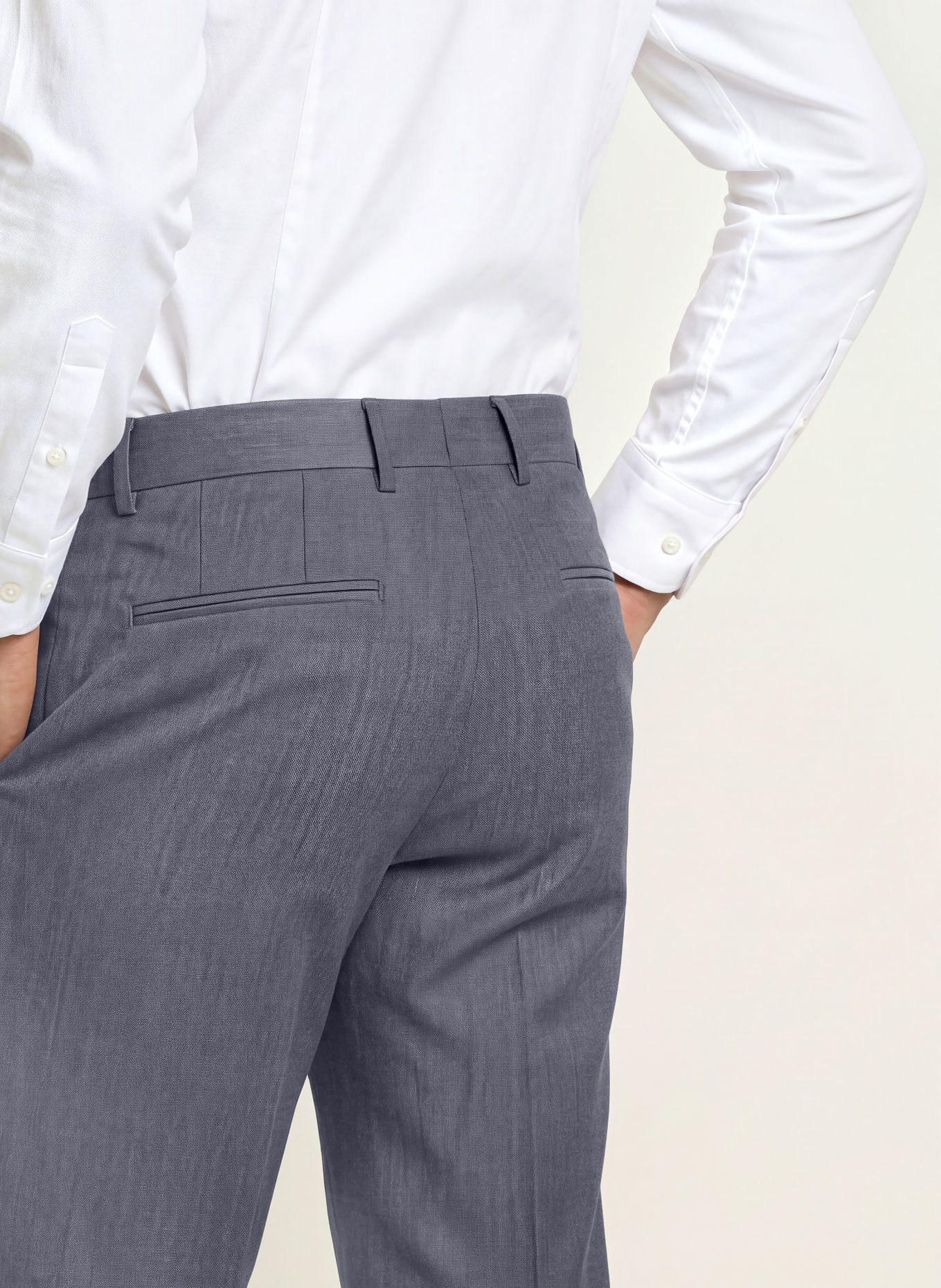 BOSS Oblekové kalhoty GENIUS Slim Fit: 479 OPEN BLUE