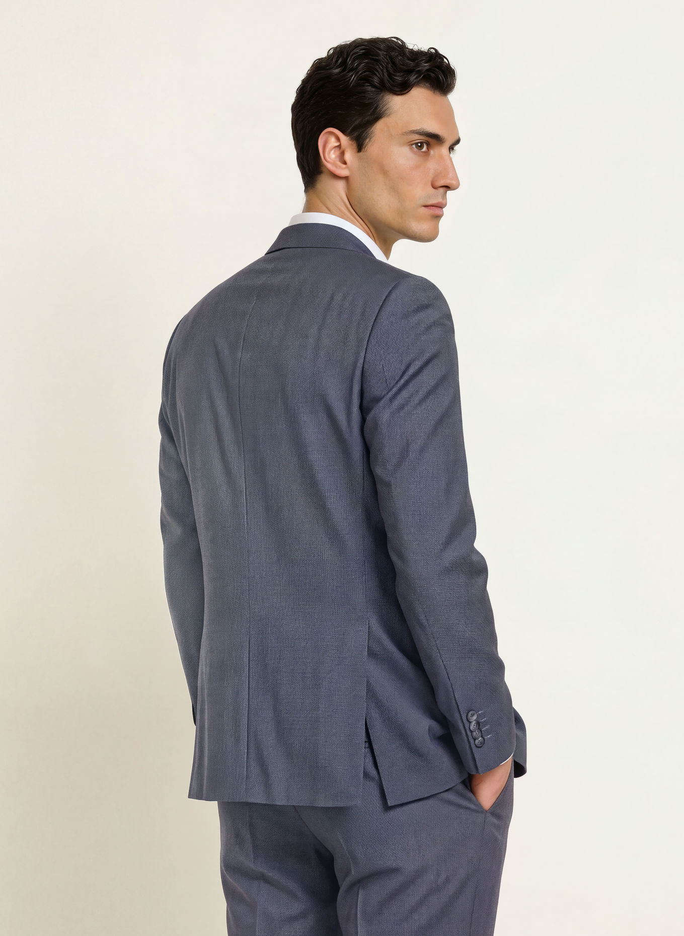 BOSS Oblekové sako HUGE Slim Fit: 479 OPEN BLUE