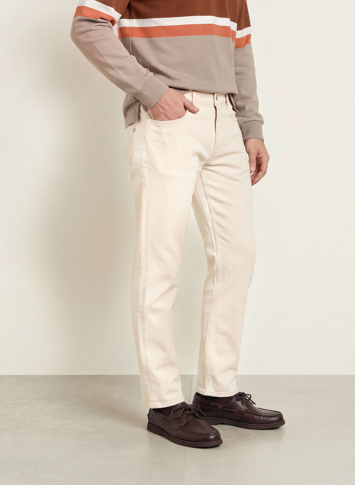 BOSS Jeans OGDEN Straight Fit: 118 Open White