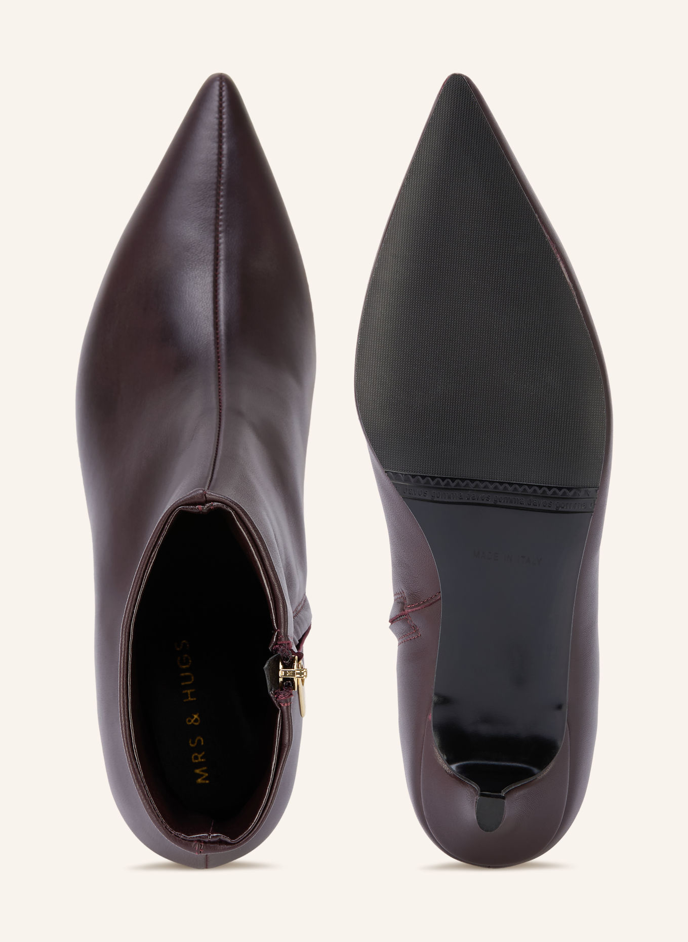 MRS & HUGS Stiefeletten: DUNKELROT