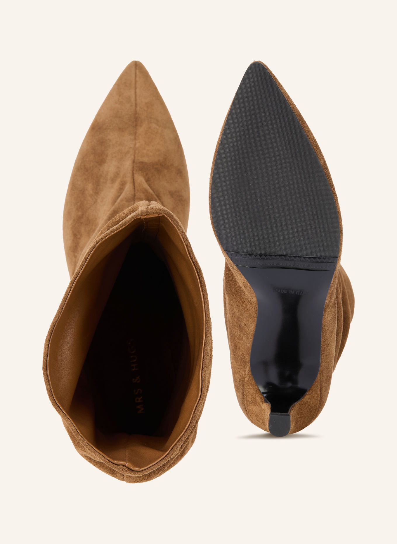 MRS & HUGS Ankle boots: CAMEL