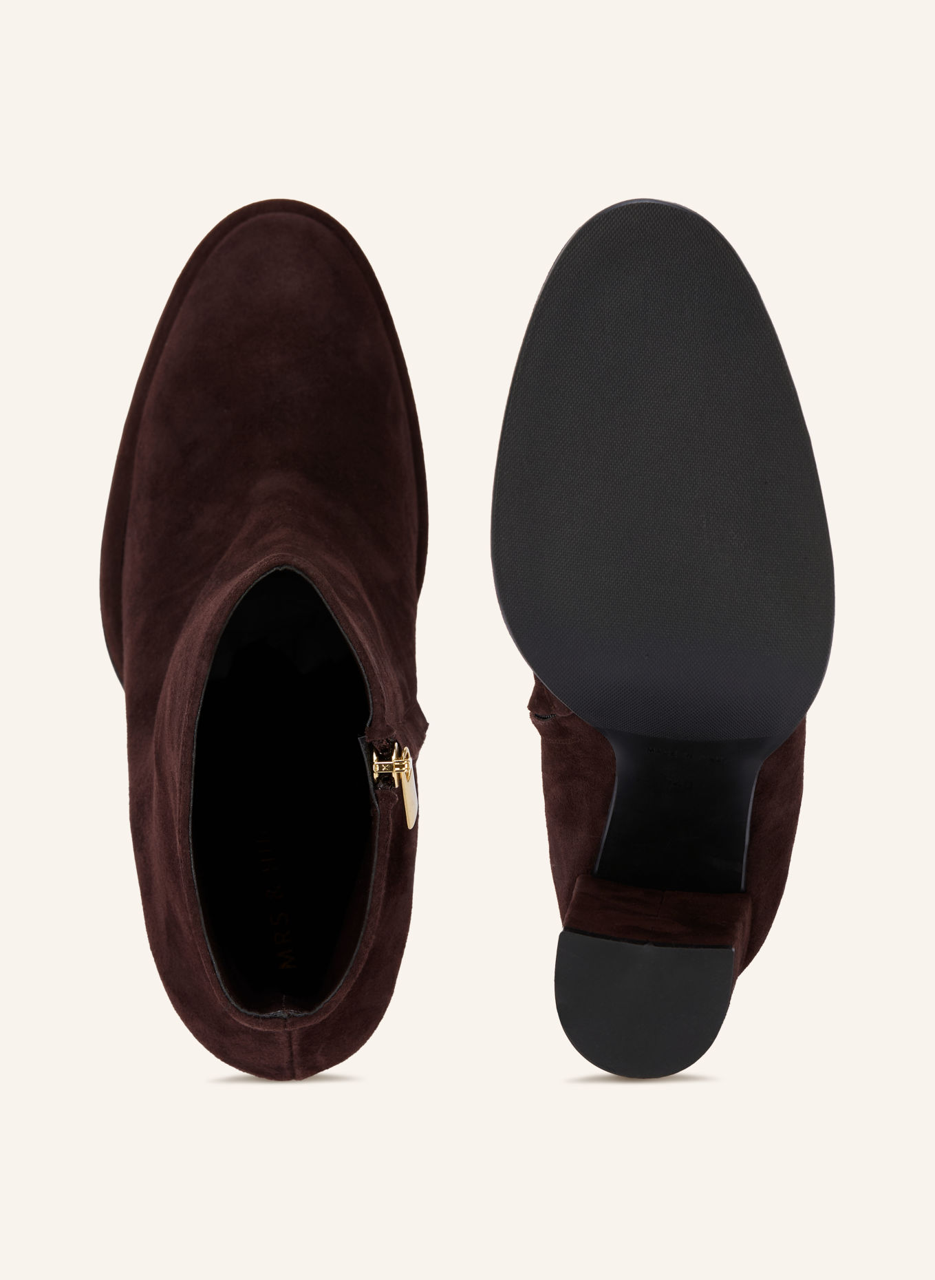 MRS & HUGS Ankle boots: DARK BROWN