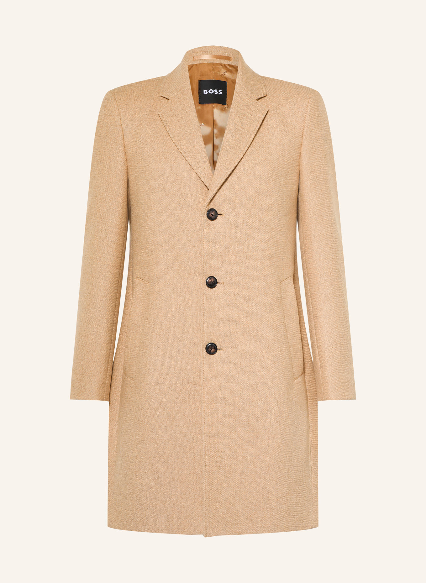BOSS Wollen mantel HYDE: BEIGE