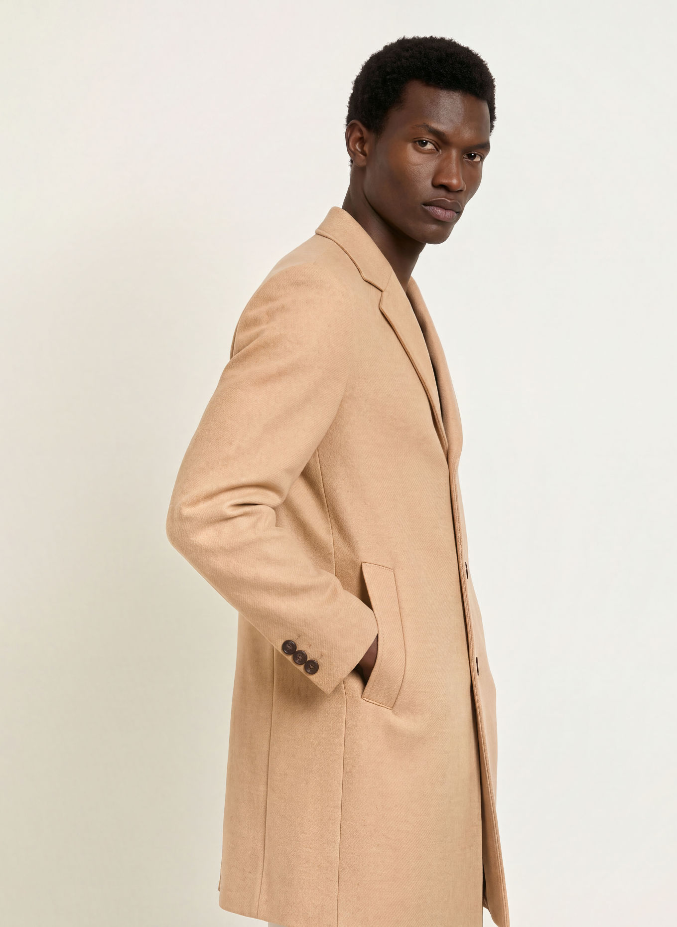 BOSS Wollen mantel HYDE: BEIGE