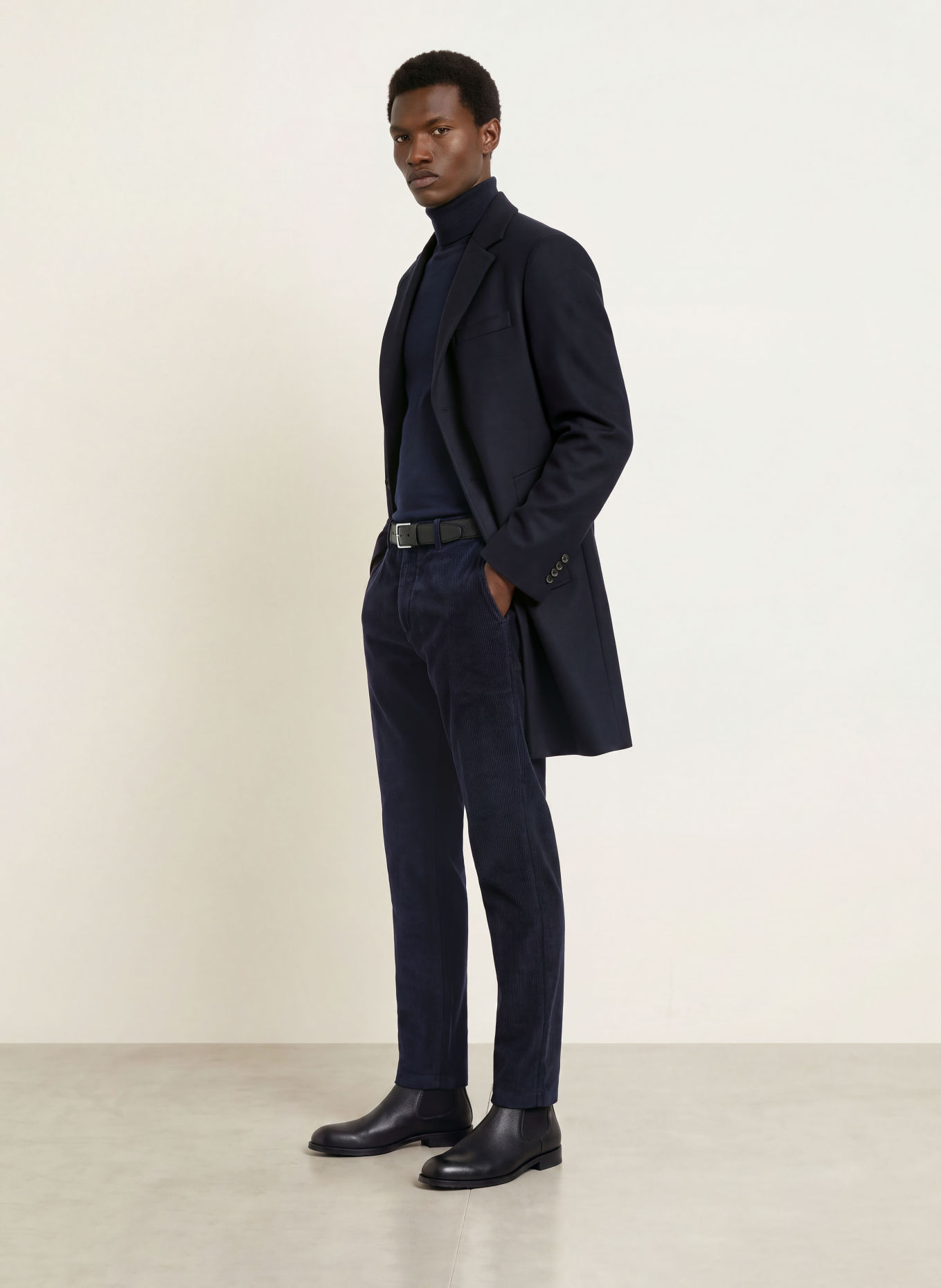 BOSS Cordbroek KANE Extra Slim Fit: DONKERBLAUW