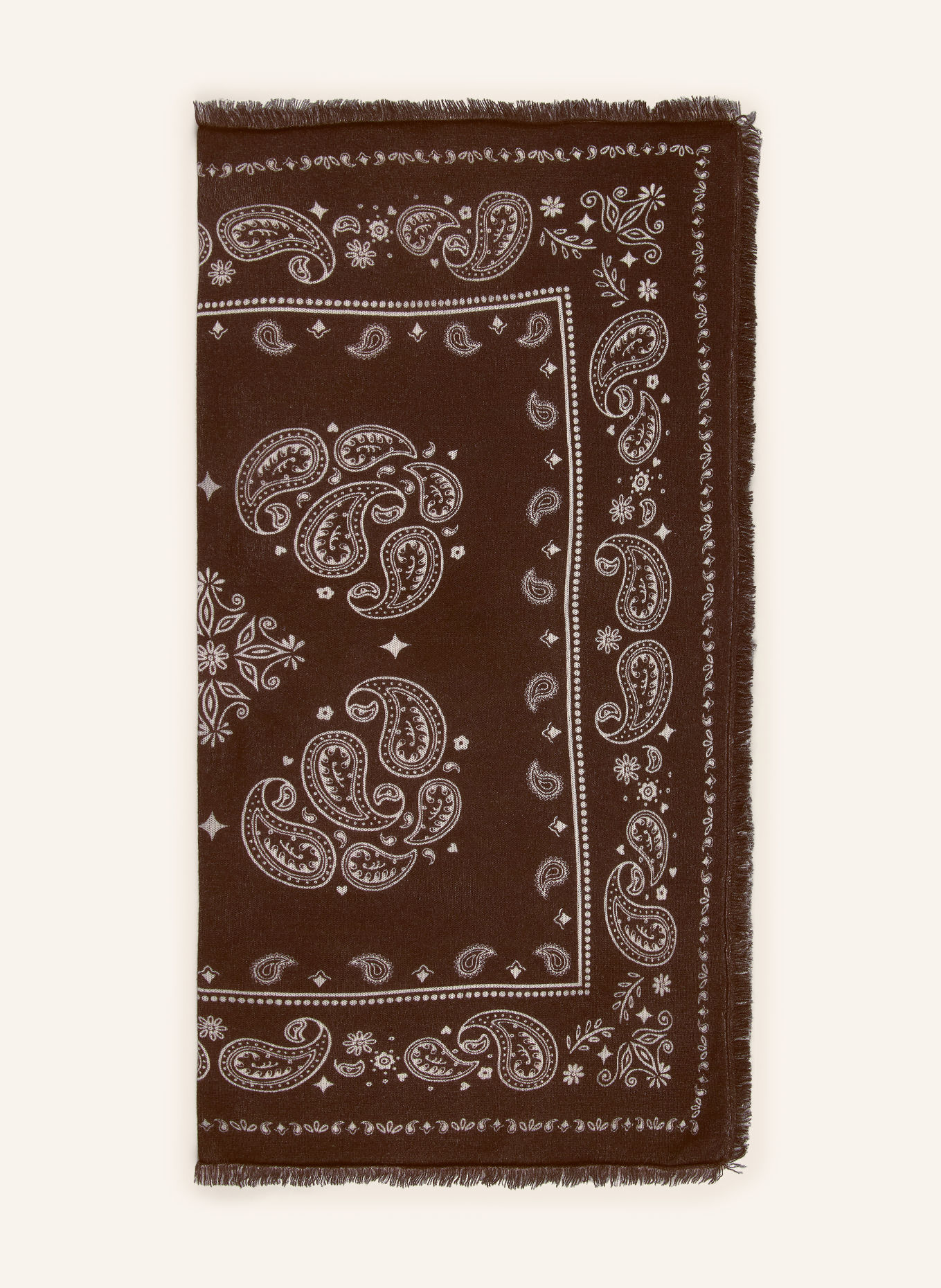 Smith & Soul Scarf: DARK BROWN / CREAM