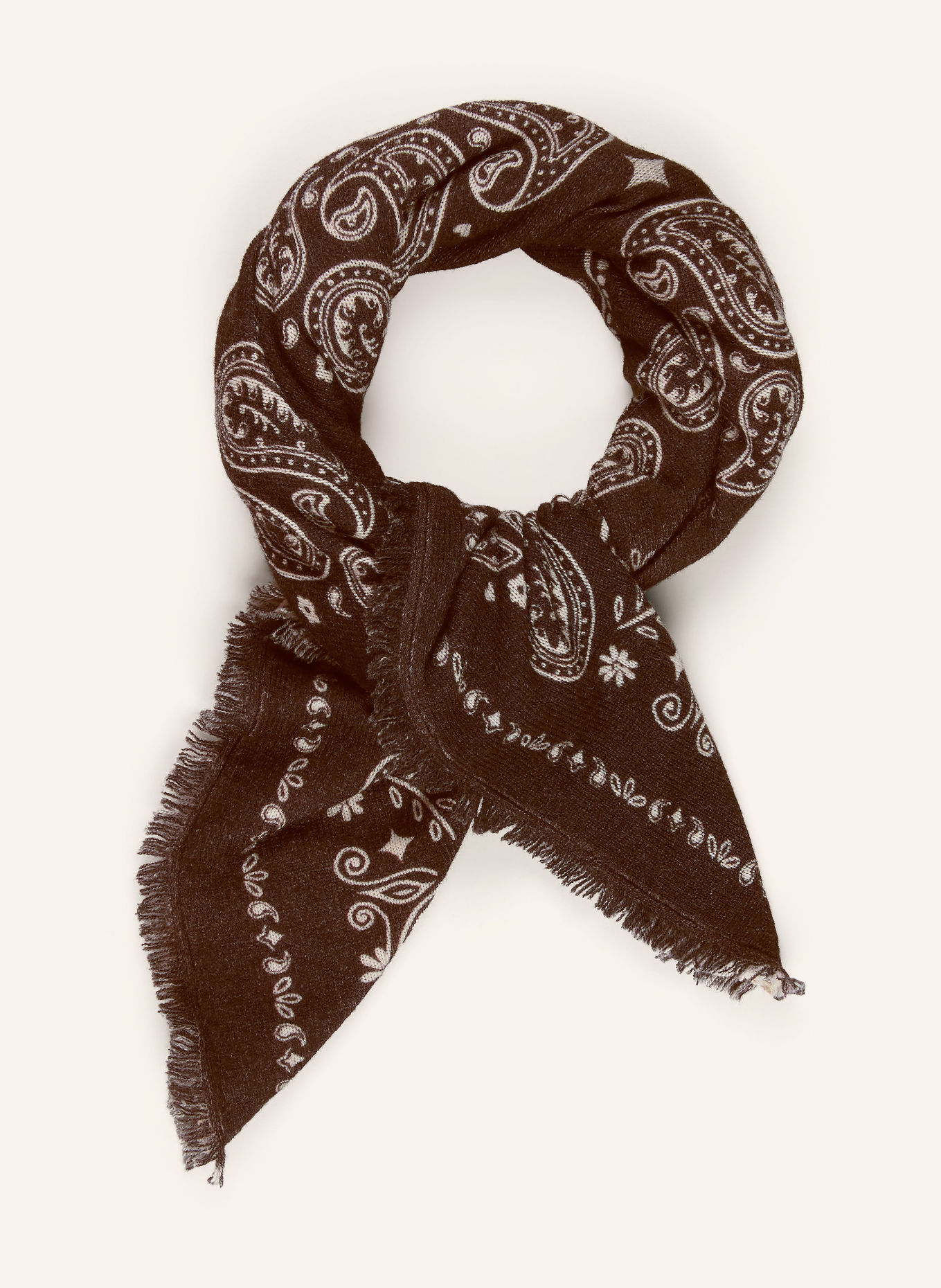 Smith & Soul Scarf: DARK BROWN / CREAM