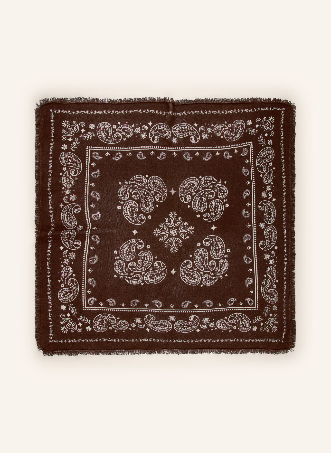 Smith & Soul Scarf: DARK BROWN / CREAM