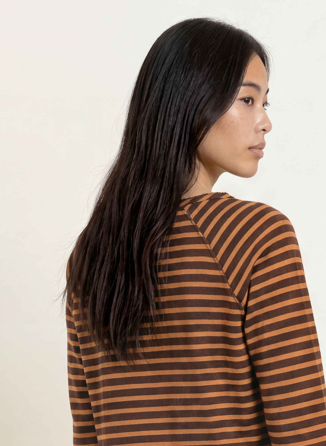 Smith & Soul Long-sleeve shirt: DARK BROWN / COGNAC