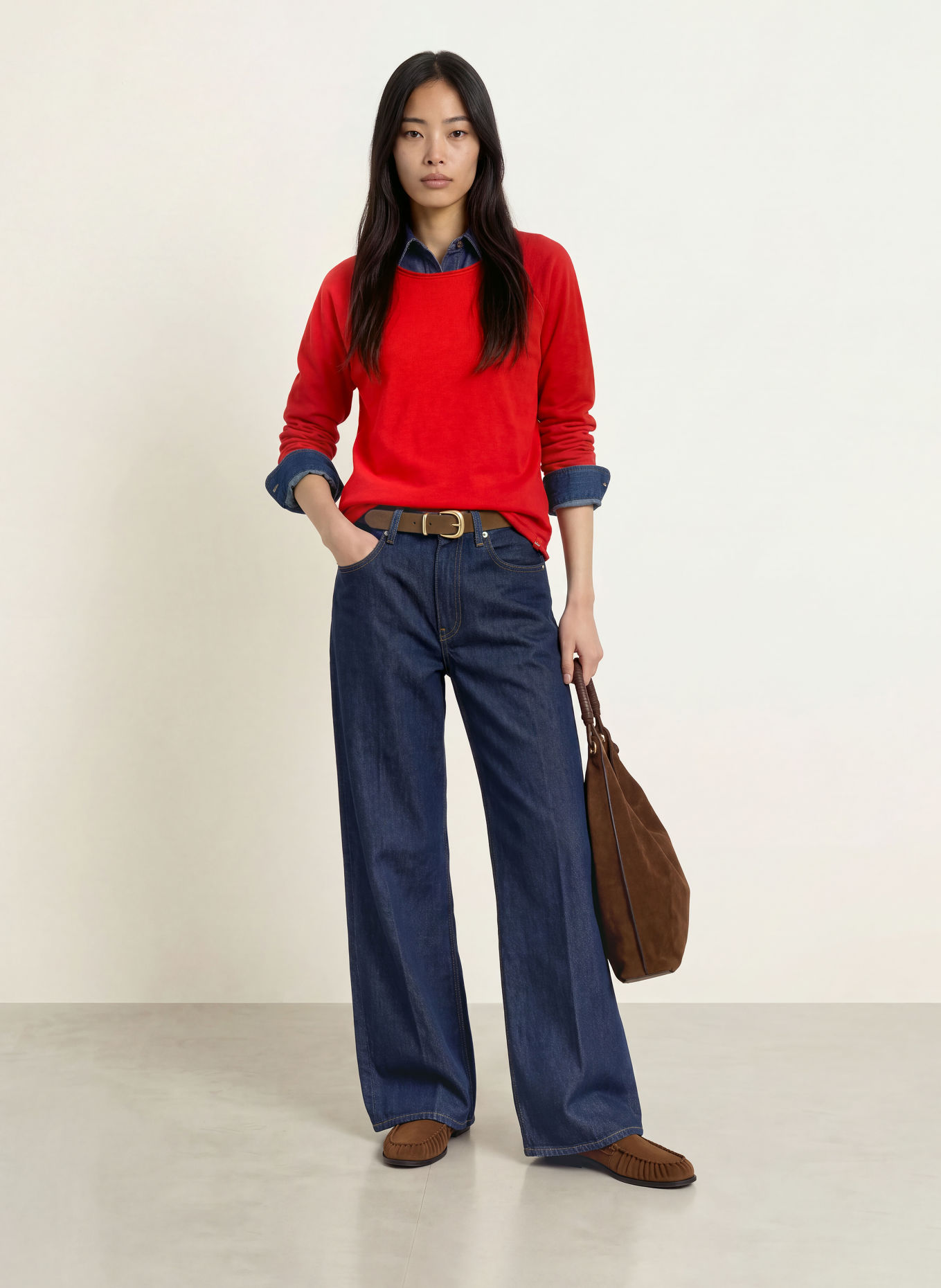 Smith & Soul Long-sleeve shirt: RED