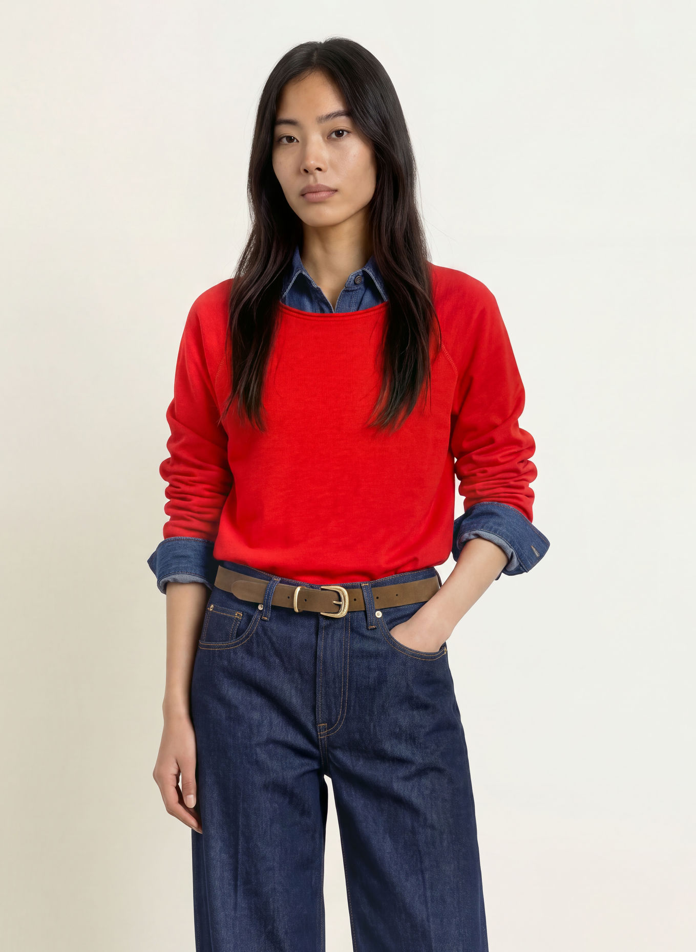 Smith & Soul Long-sleeve shirt: RED