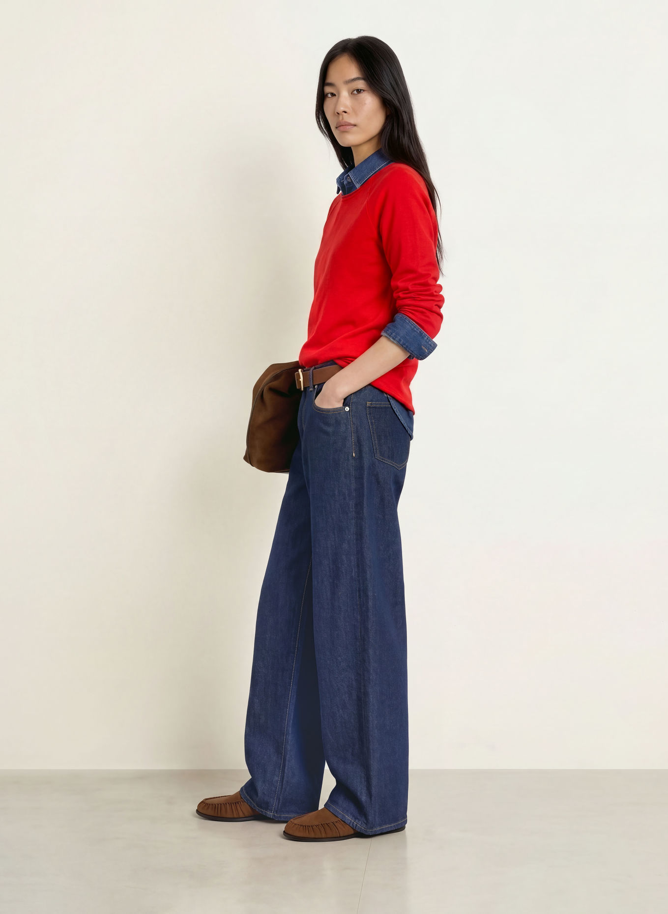 Smith & Soul Long-sleeve shirt: RED