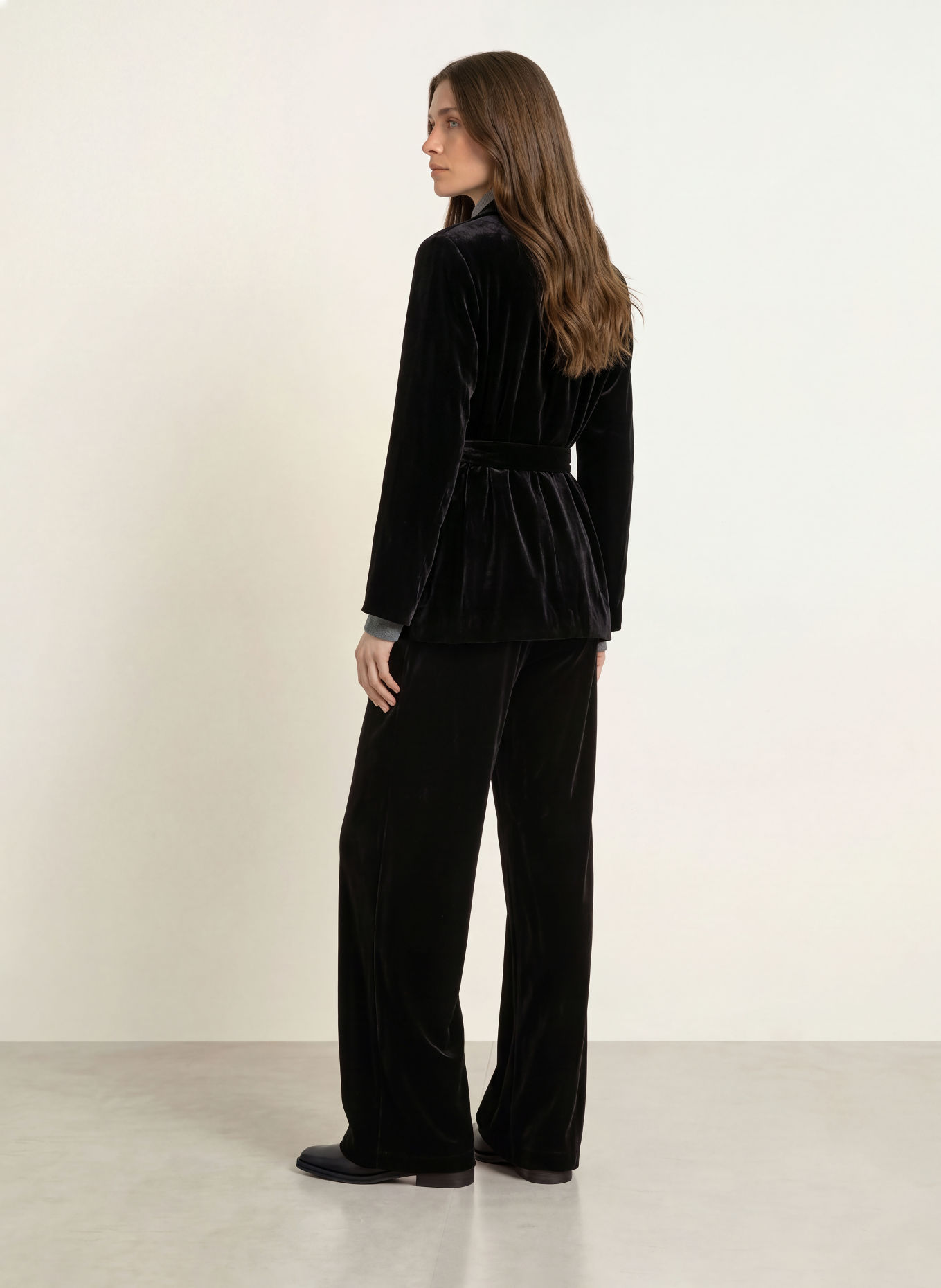 WEEKEND Max Mara RECENTE Velvet Blazer: BLACK