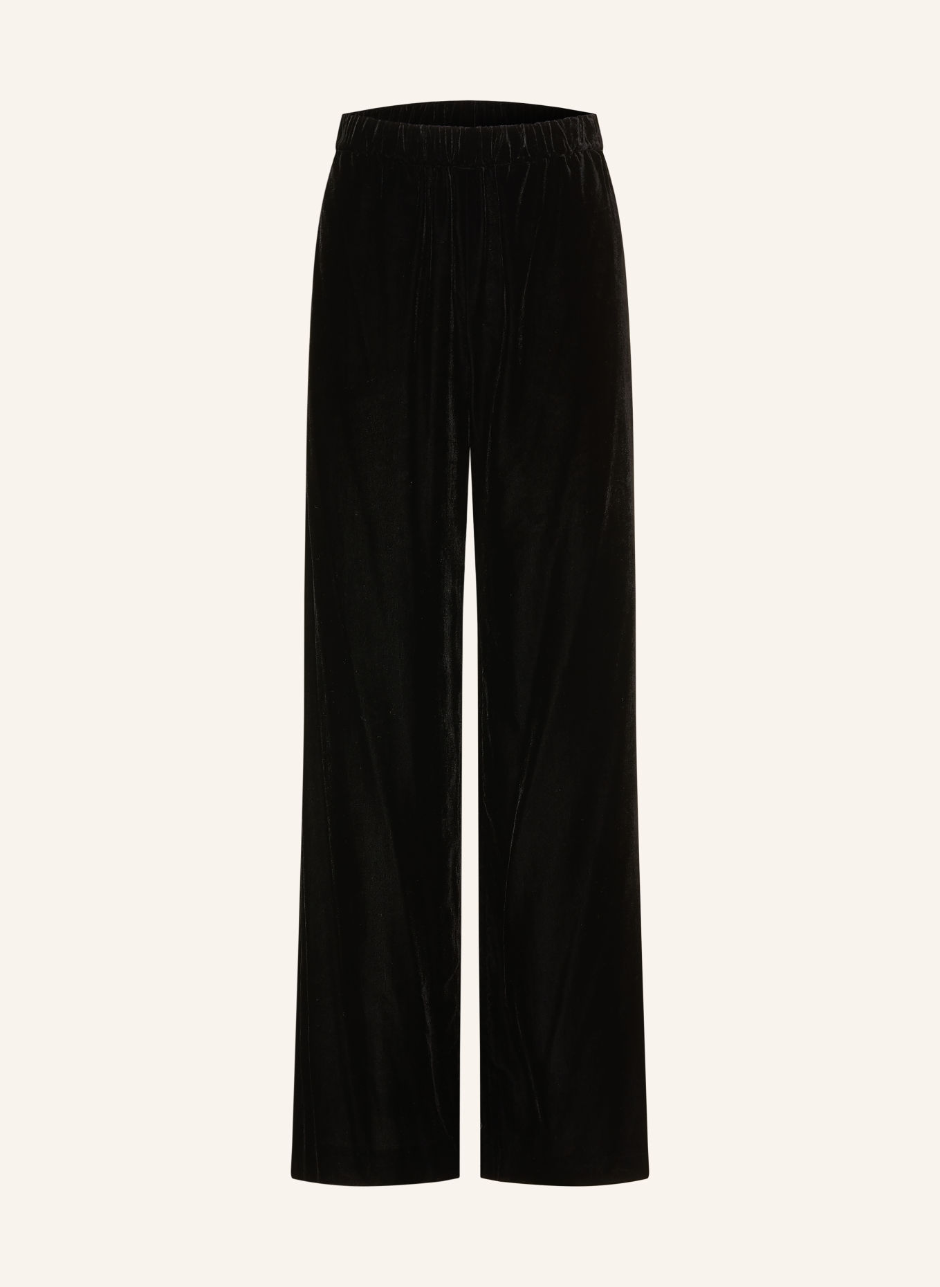 WEEKEND Max Mara Marlenehose EDRO aus Samt: SCHWARZ